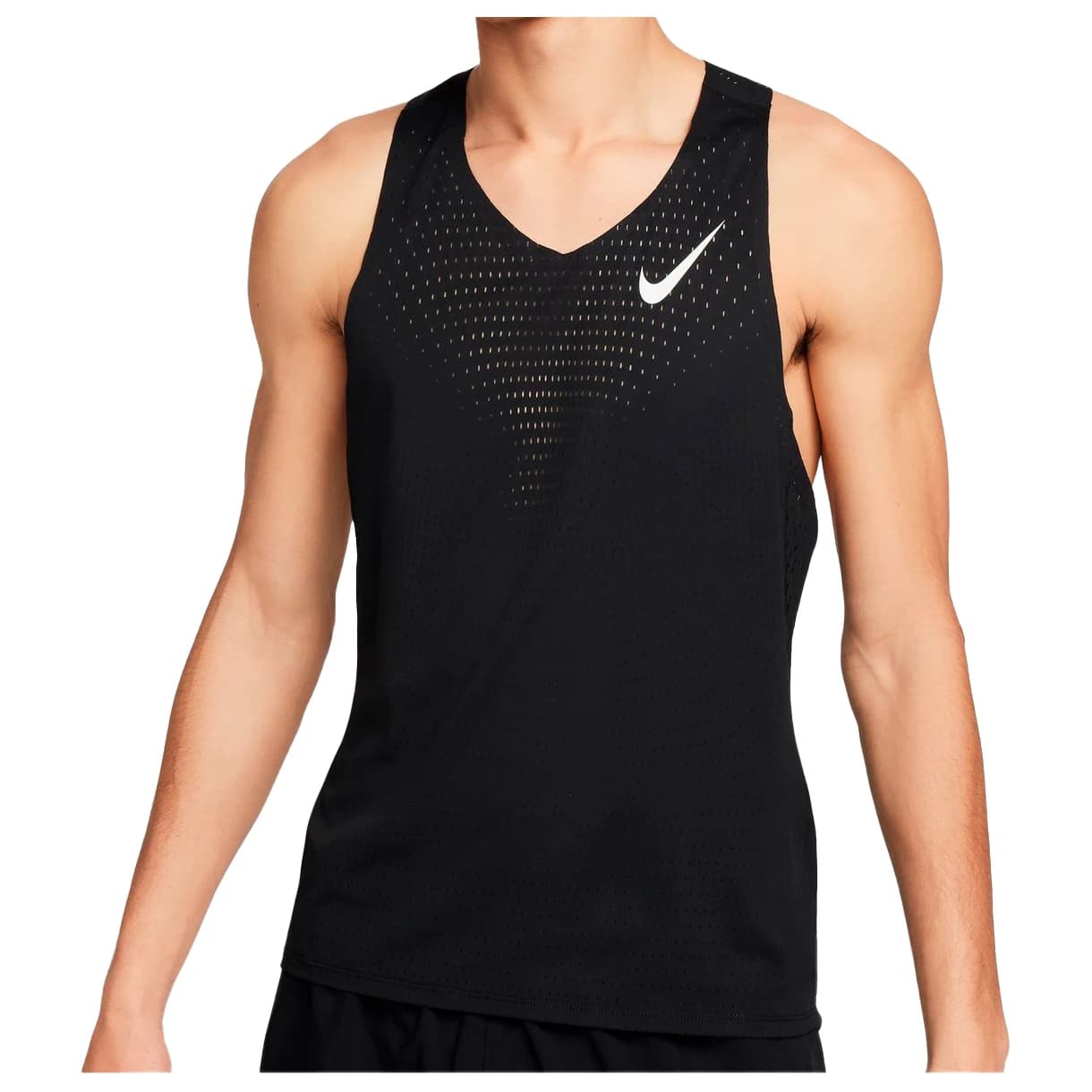 Мъжка тениска Nike Dri-Fit ADV Aeroswift Singlet Running shirt - Black / Summit White