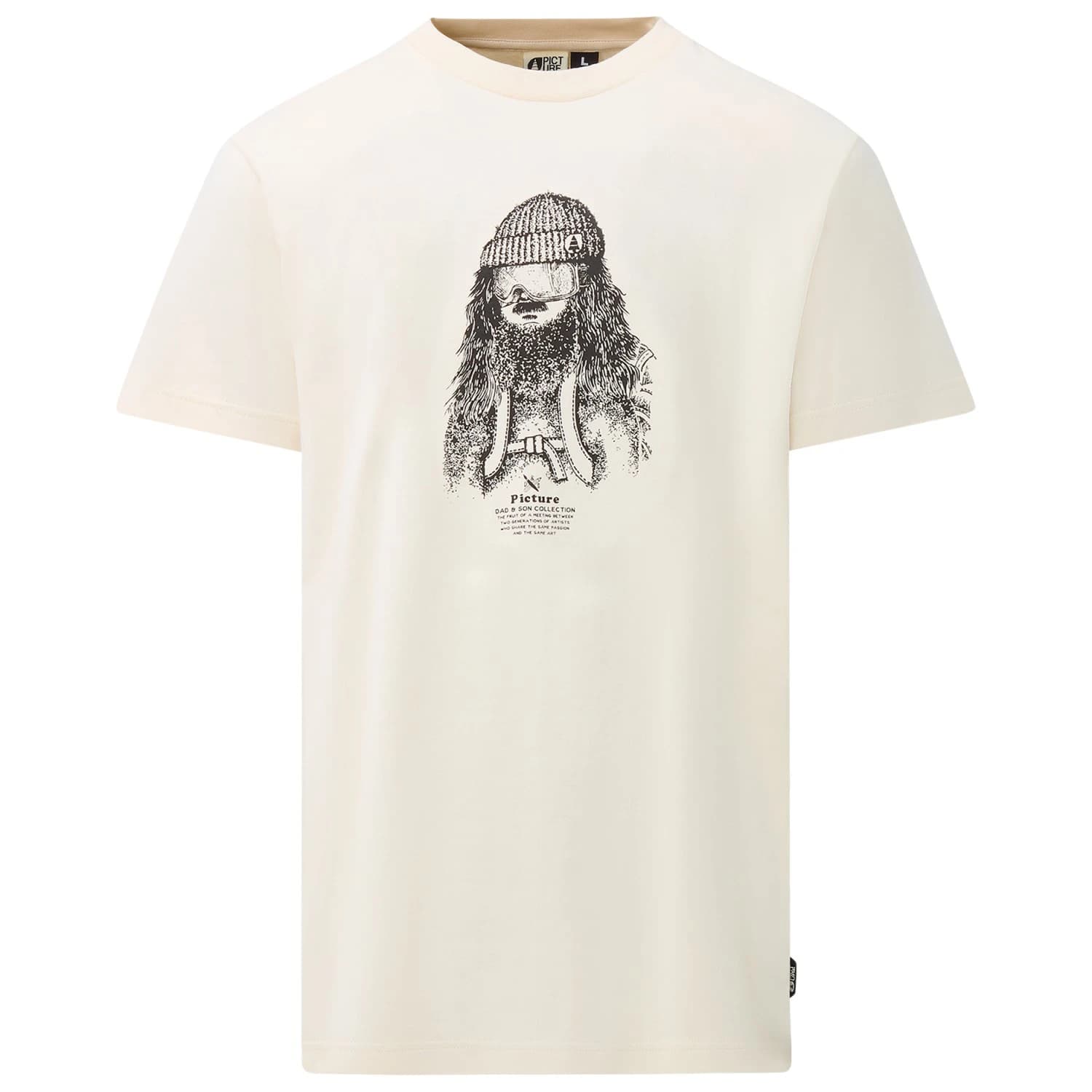 Мъжка тениска Picture D&S Bearded Tee T-shirt - Natural White