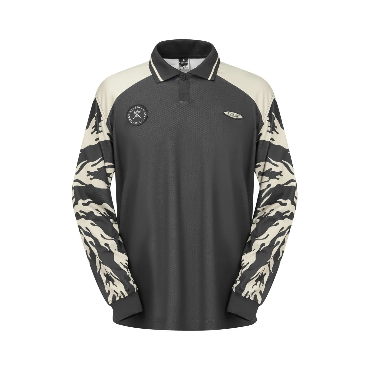 Мъжка блуза с дълъг ръкав Picture FC Picture L/S Tee Longsleeve - Black / Pure Cashmere