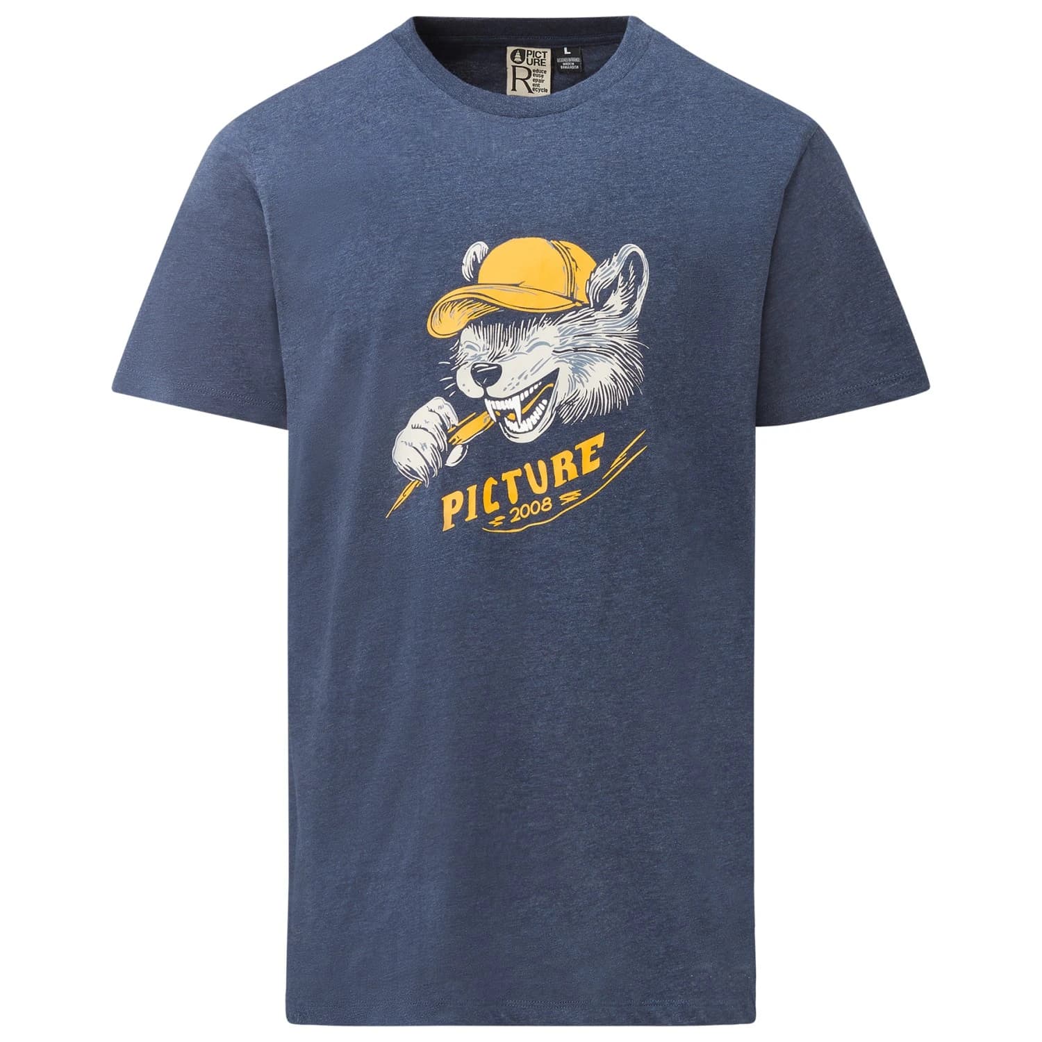 Мъжка тениска Picture Ryker Tee T-shirt - Dress Blues Melange