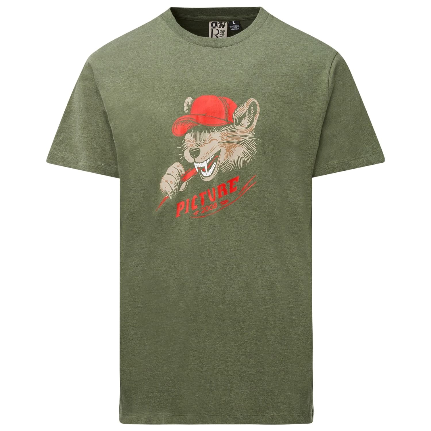 Мъжка тениска Picture Ryker Tee T-shirt - Grape Leaf Melange