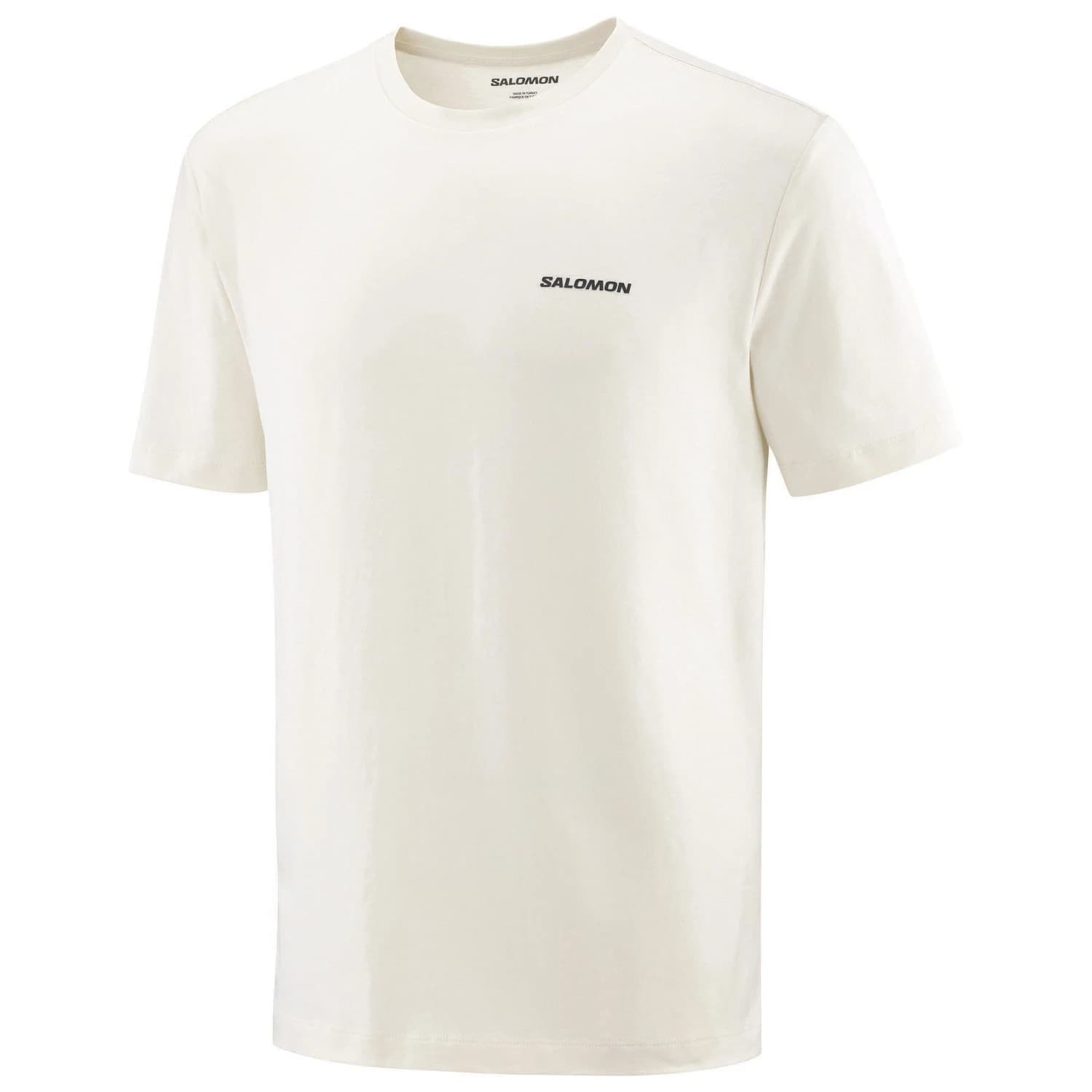 Мъжка тениска Salomon Chest Logo Regular Tee T-shirt - Whisper White