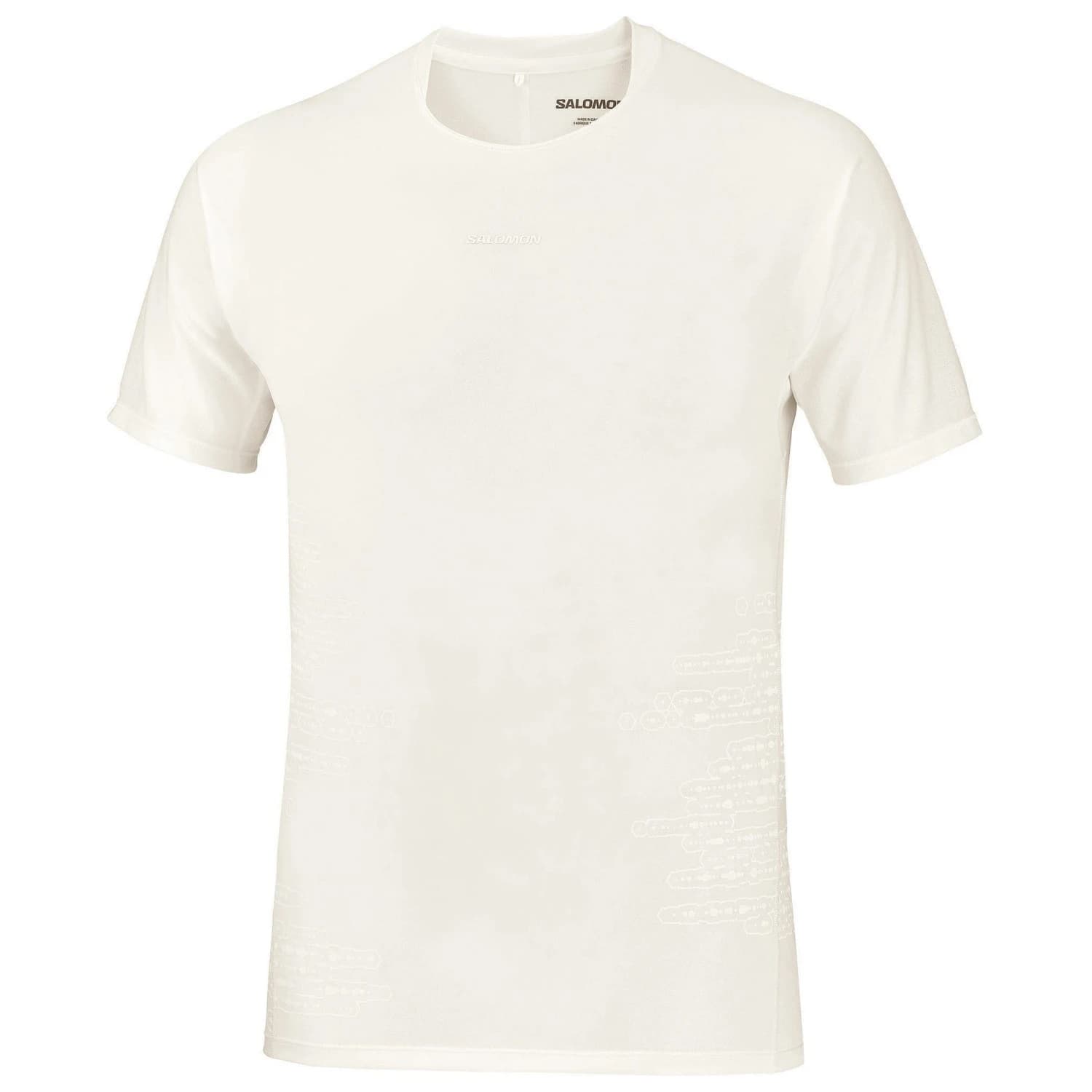 Мъжка тениска Salomon Sense Aero Short Sleeve Tee GFX Running shirt - Whisper White / Raind Day / Bright White