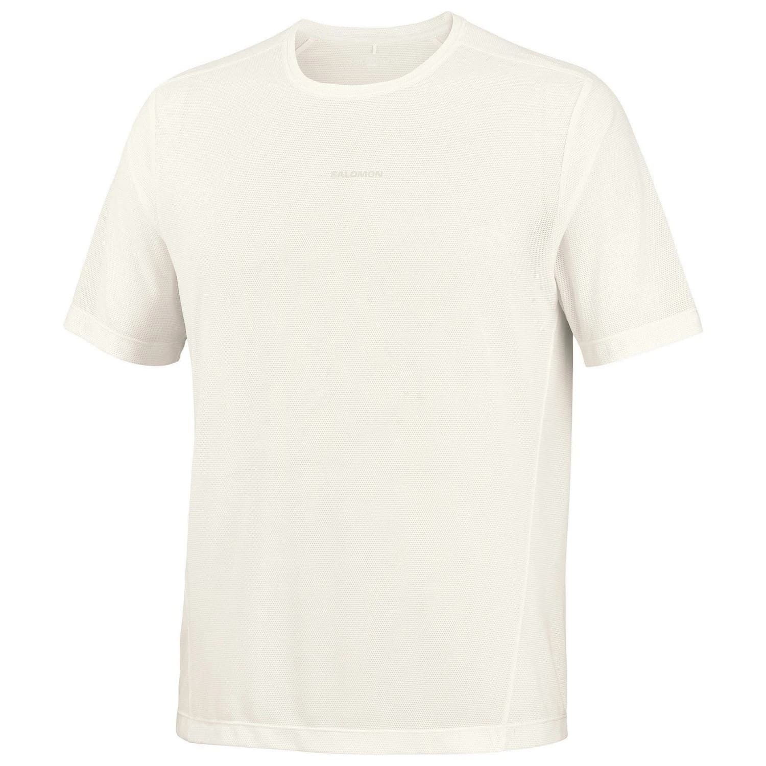 Мъжка тениска Salomon Shkout Core Short Sleeve Tee GFX Running shirt - Whisper White / Pink Frosting / Icy Pink