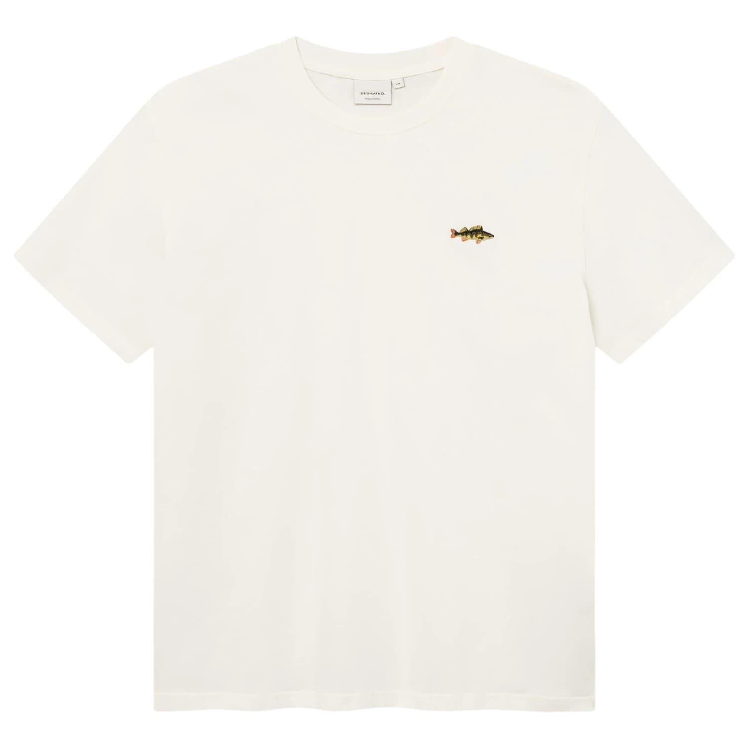 Мъжка тениска DEDICATED T-Shirt Stockholm Perch EMB T-shirt - Off-White
