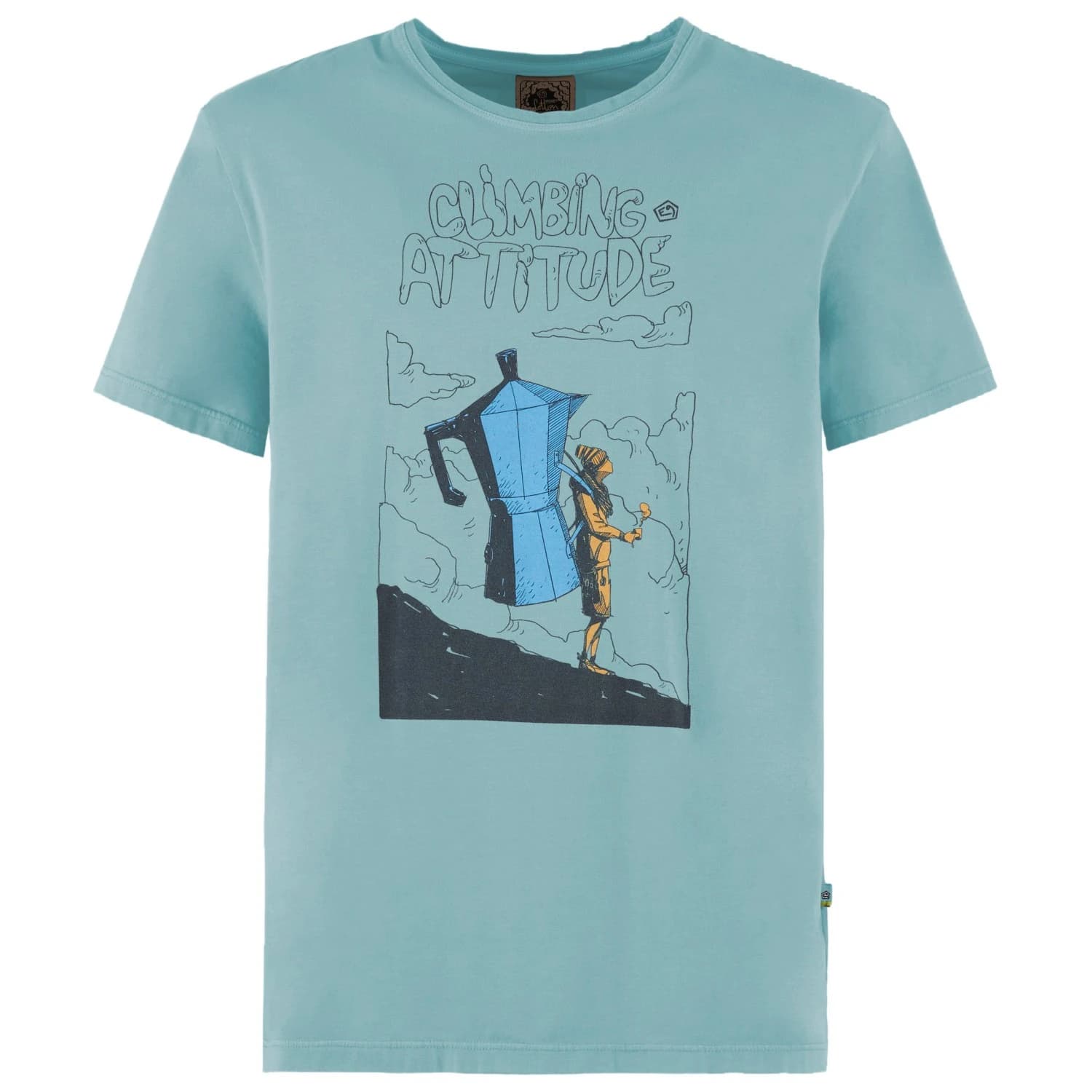 Мъжка тениска E9 Atti T-shirt - Aquamarine