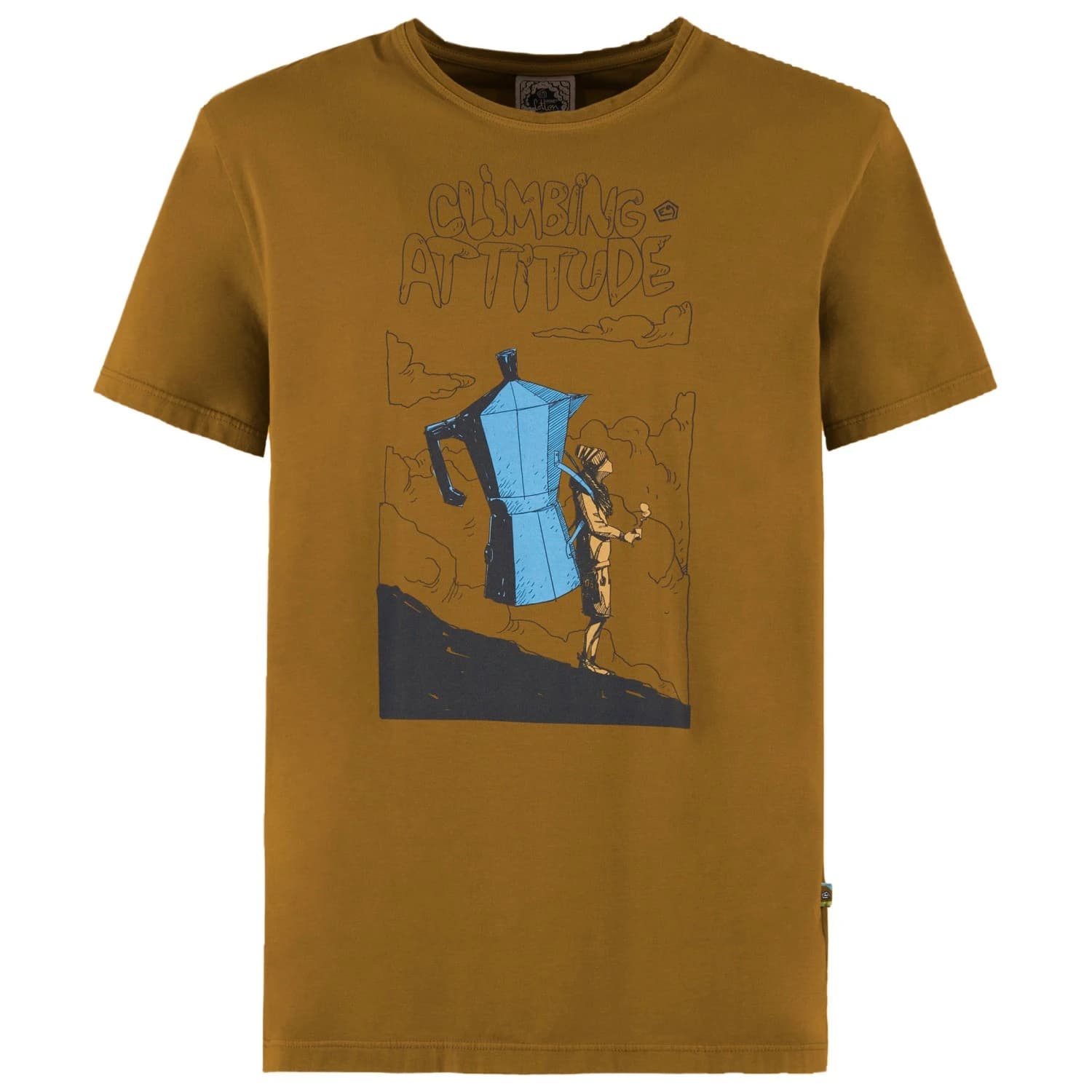 Мъжка тениска E9 Atti T-shirt - Caramel