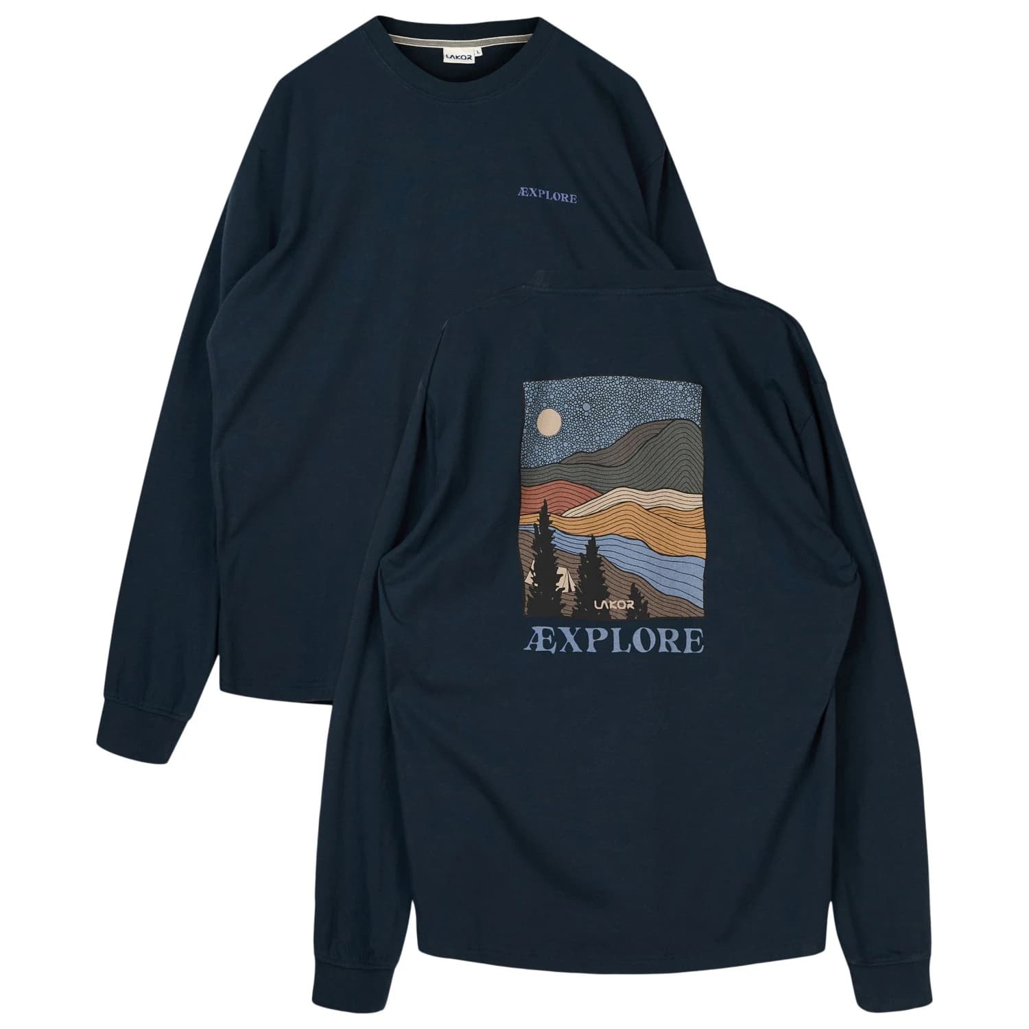 Блуза с дълъг ръкав LAKOR Out There Boxfit L/S T-Shirt Longsleeve - Blueberry