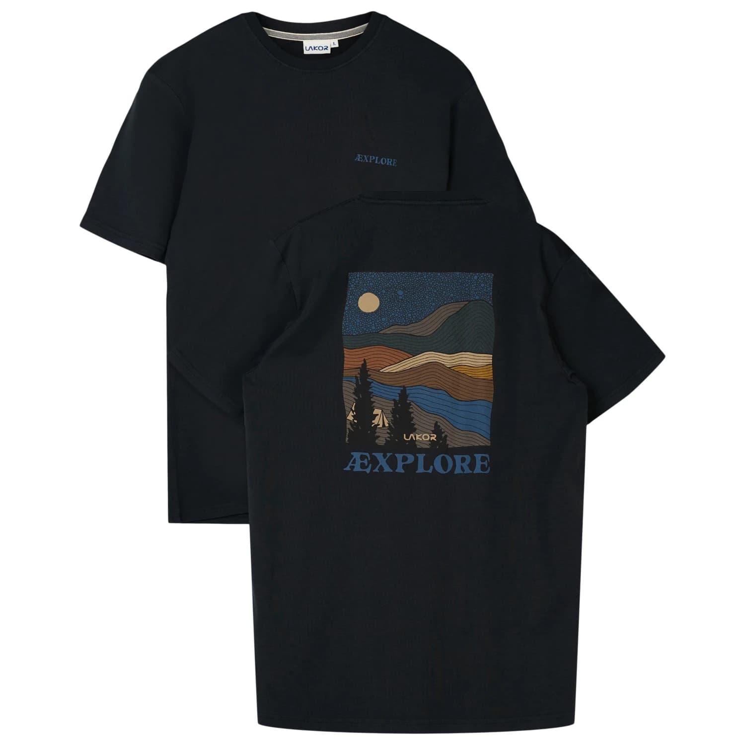 Тениска LAKOR Out There T-Shirt - Moonless Night