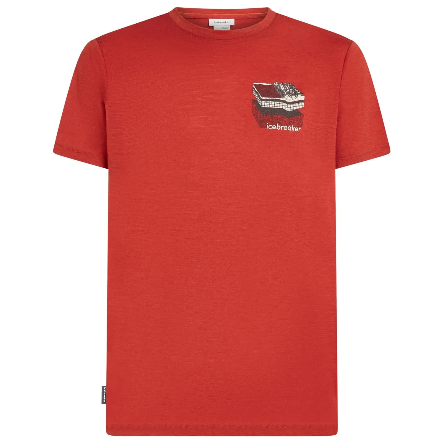 Мъжка мериносова блуза Icebreaker Merino 150 Tech Lite S/S Tee Evolving Layers Merino shirt - Agate