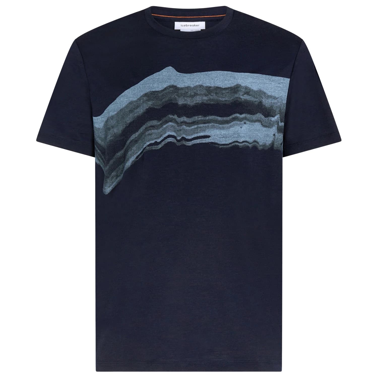 Мъжка мериносова блуза Icebreaker Merino 150 Tech Lite S/S Tee Getaway Merino shirt - Midnight Navy