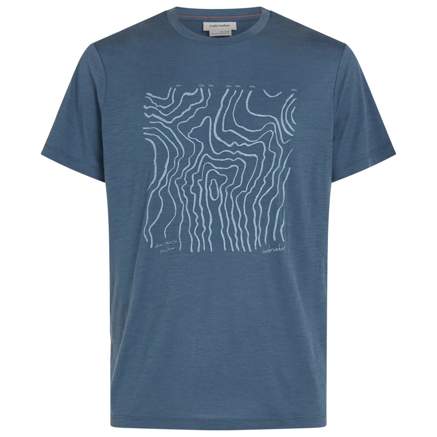 Мъжка мериносова блуза Icebreaker Merino 150 Tech Lite S/S Tee Great Heights Merino shirt - Dawn