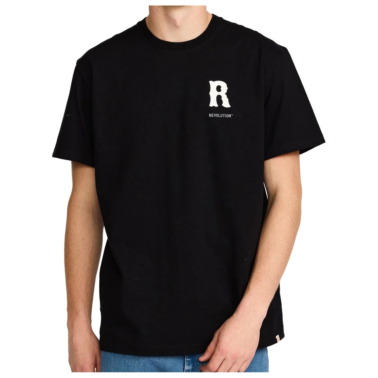 Мъжка тениска Revolution Printed T-Shirt 1458 FUC T-shirt - Black