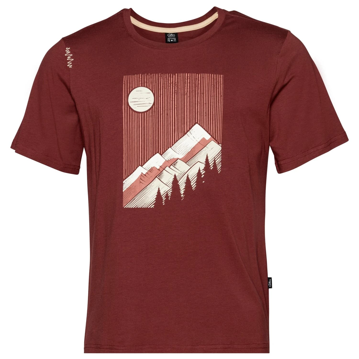 Мъжка тениска Chillaz Bozen Sunny Mountains T-shirt - Dark Red