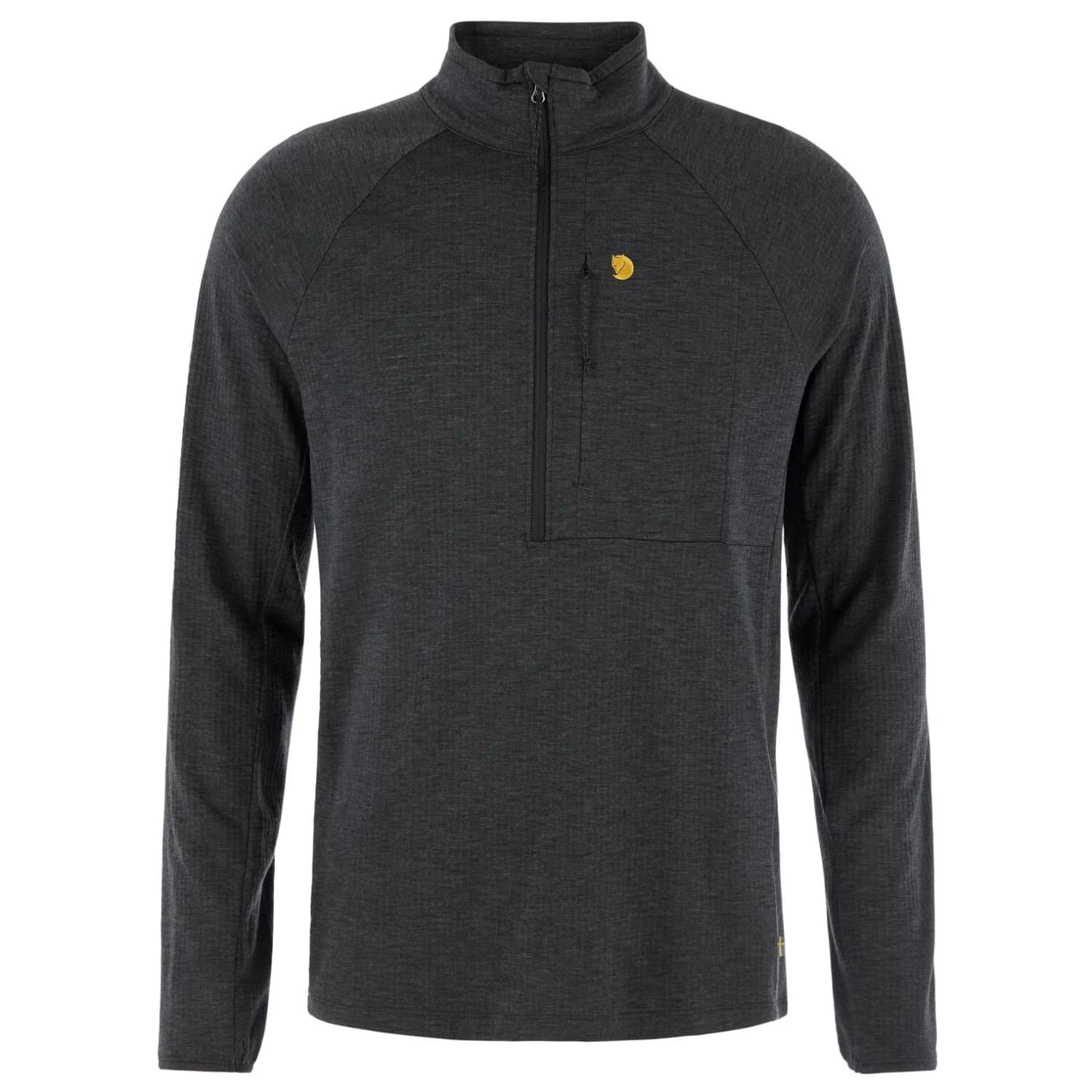 Мъжка мериносова блуза Fjällräven Bergtagen Midlayer Half Zip Merino shirt - Black