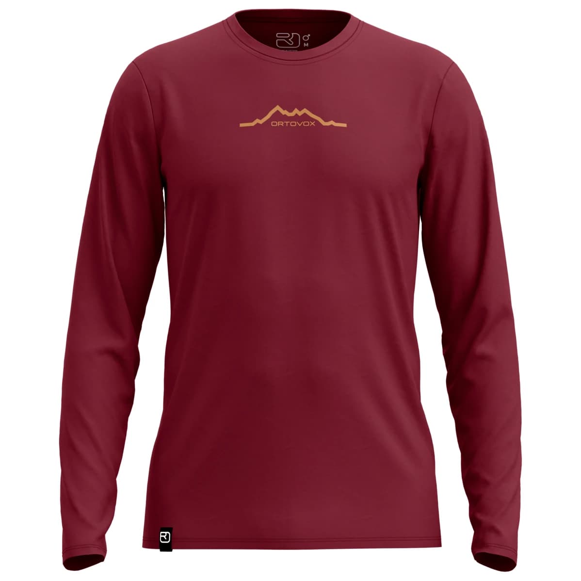 Мериносова блуза Ortovox 150 Cool Mountain L/S Merino shirt - Red Malbec
