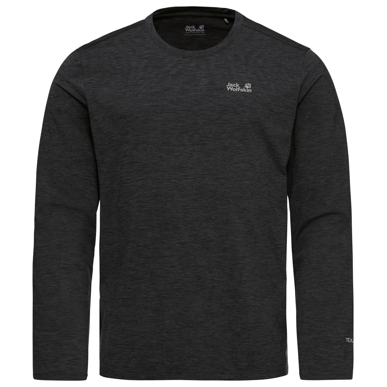 Мъжка спортна тениска Jack wolfskin Trail L/S Sport shirt - Black