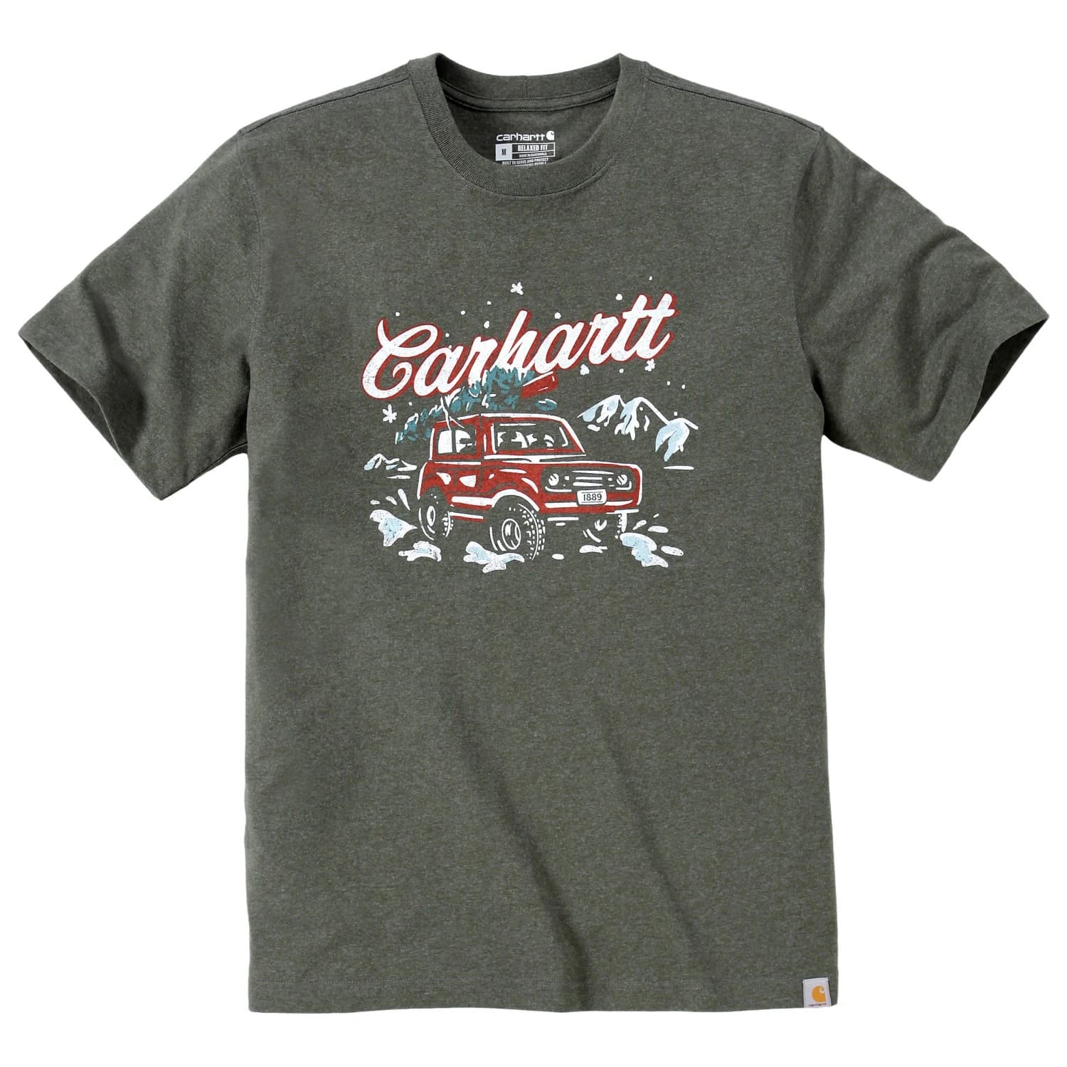 Мъжка тениска Carhartt Dearborn Relaxed Holiday T-Shirt - Basil Heather