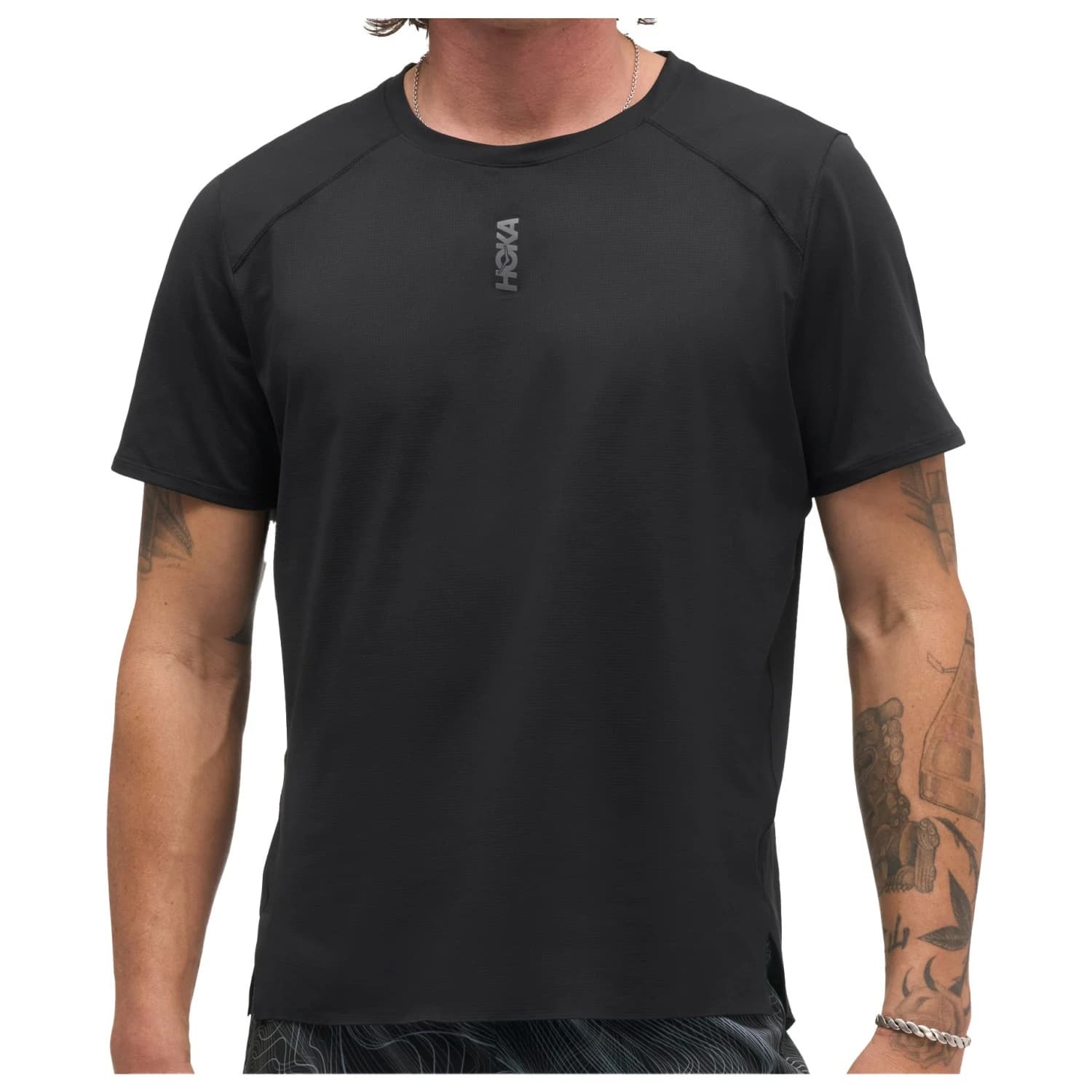 Мъжка тениска HOKA Everyrun Short Sleeve Running shirt - Black