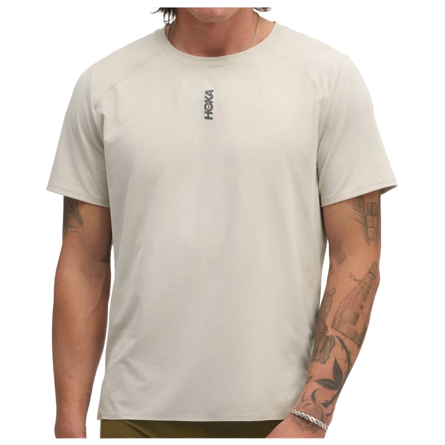 Мъжка тениска HOKA Everyrun Short Sleeve Running shirt - River Rock Grey
