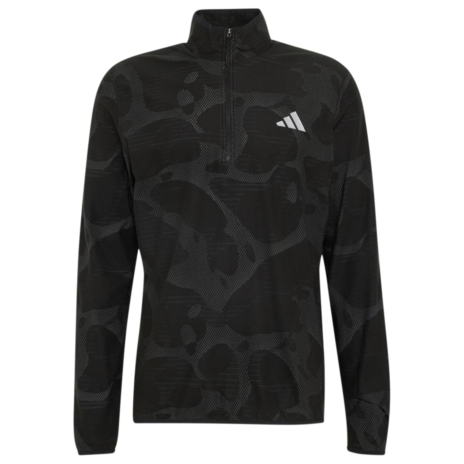 Мъжка тениска adidas ADI365 Running Half Zip Running shirt - Black / Grey Five