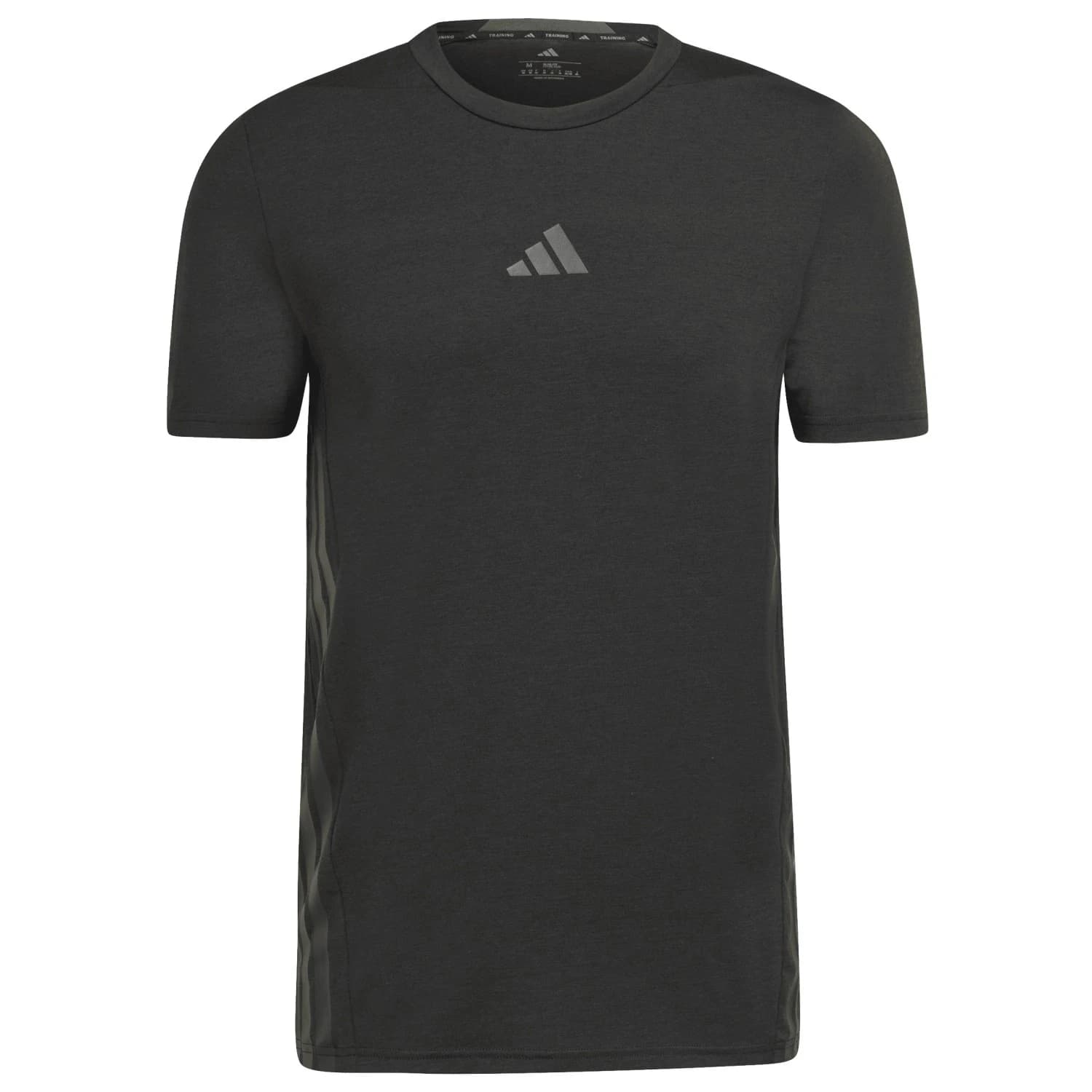 Мъжка спортна тениска adidas D4T Workout 3 Stripes T-Shirt Sport shirt - Black