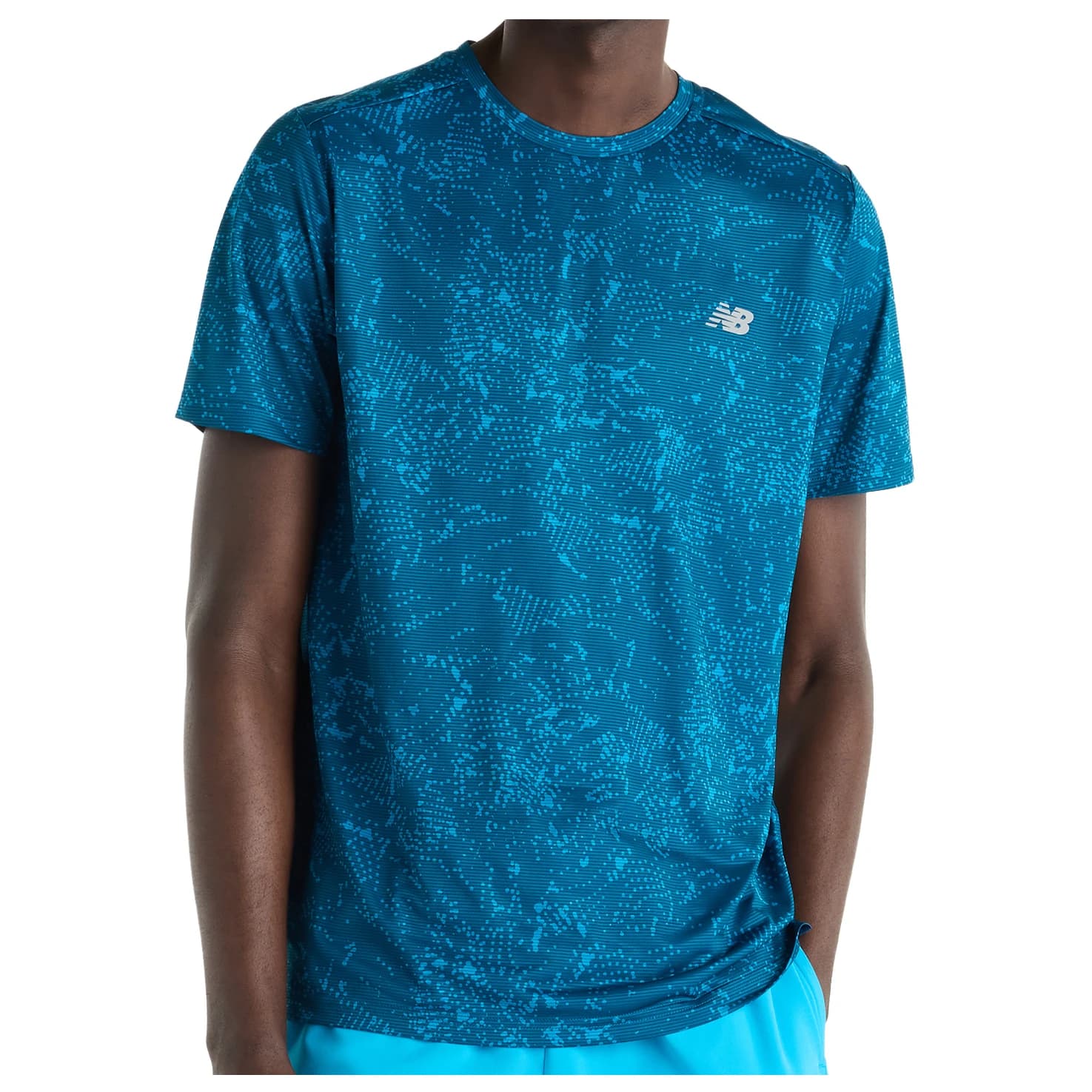 Тениска New Balance Sport Essential Printed T-Shirt Running shirt - Black