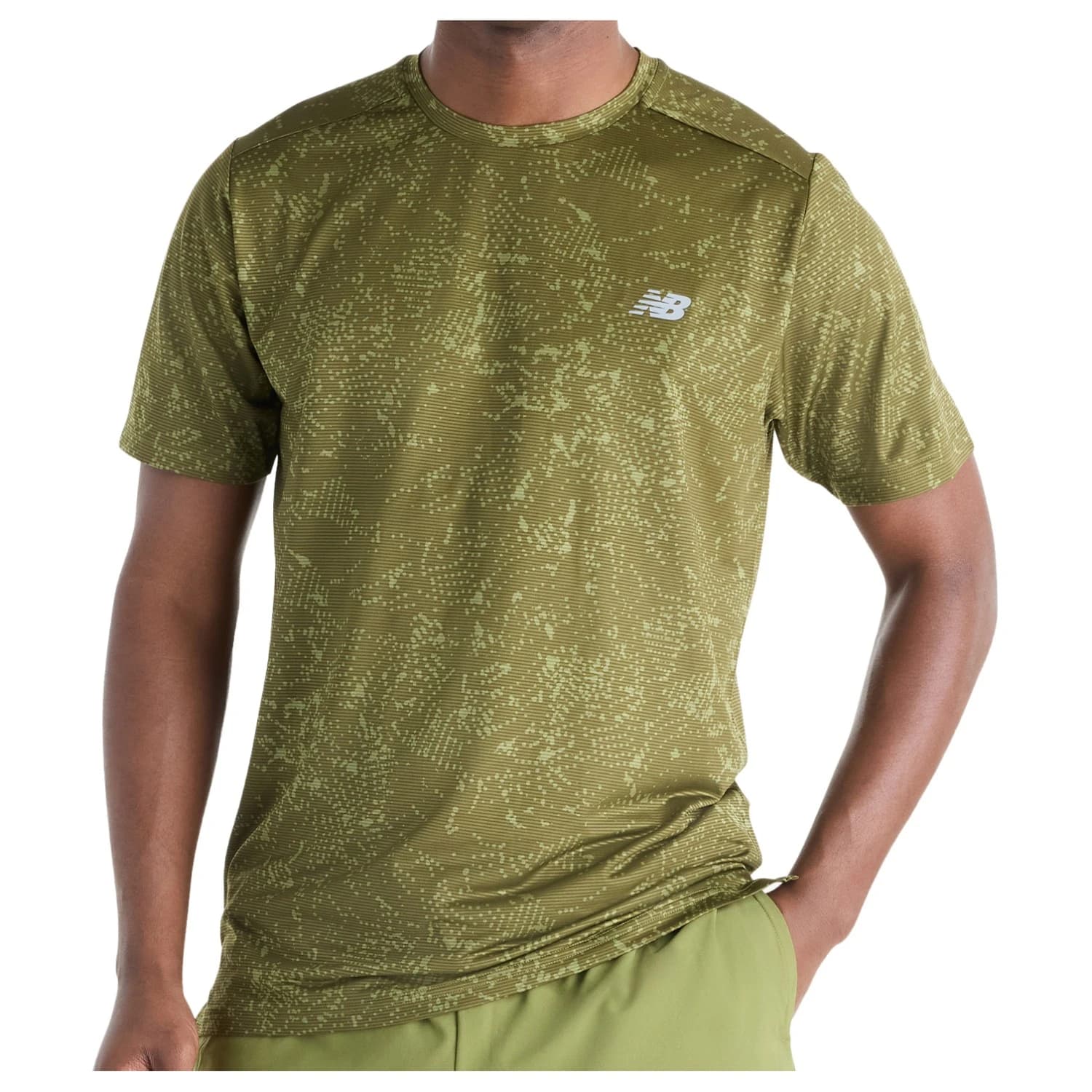Тениска New Balance Sport Essential Printed T-Shirt Running shirt - Green