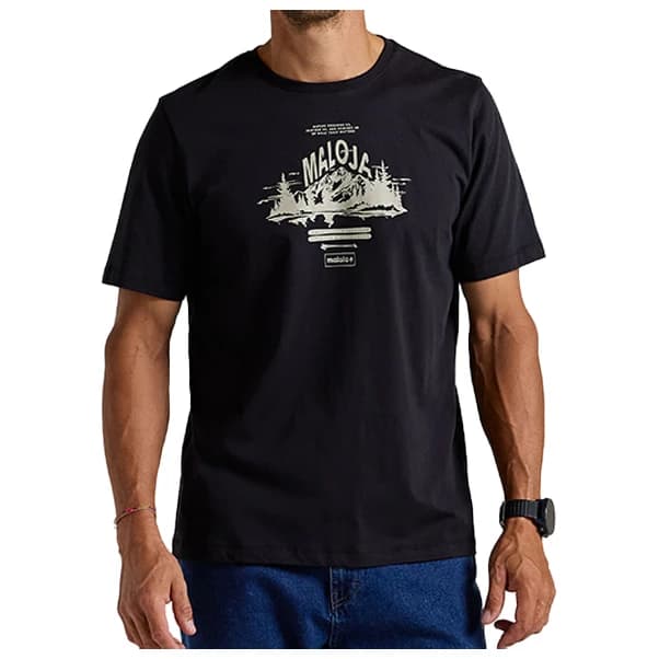 Мъжка тениска Maloja BessansM. T-shirt - Deep Black