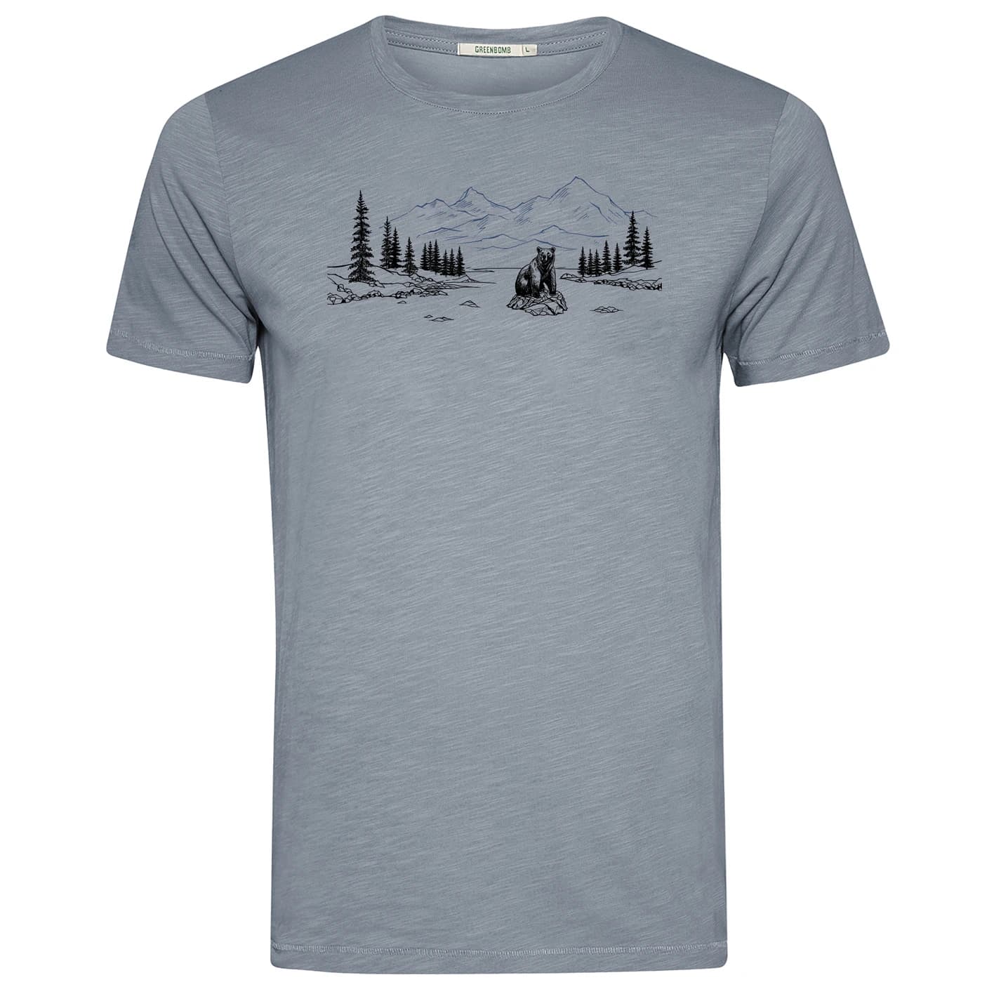 Мъжка тениска GreenBomb Bear River Spice T-shirt - Sea Smoke