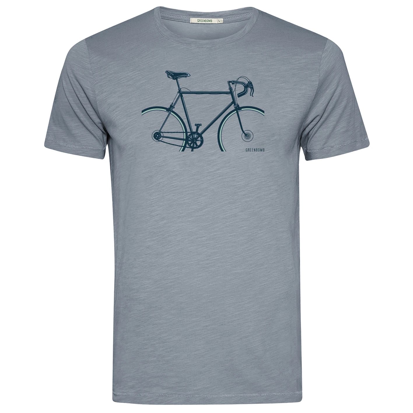 Мъжка тениска GreenBomb Bike Crop Spice T-shirt - Sea Smoke
