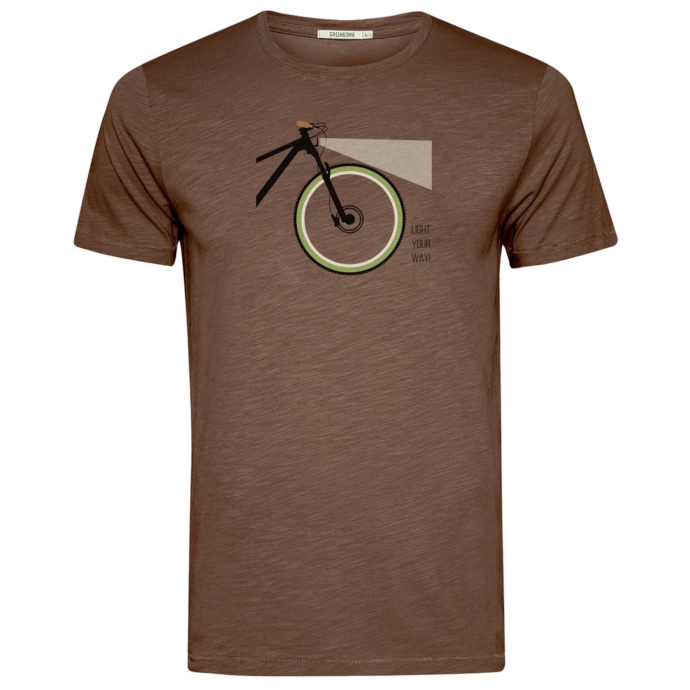 Мъжка тениска GreenBomb Light Spice T-shirt - Earth Wood