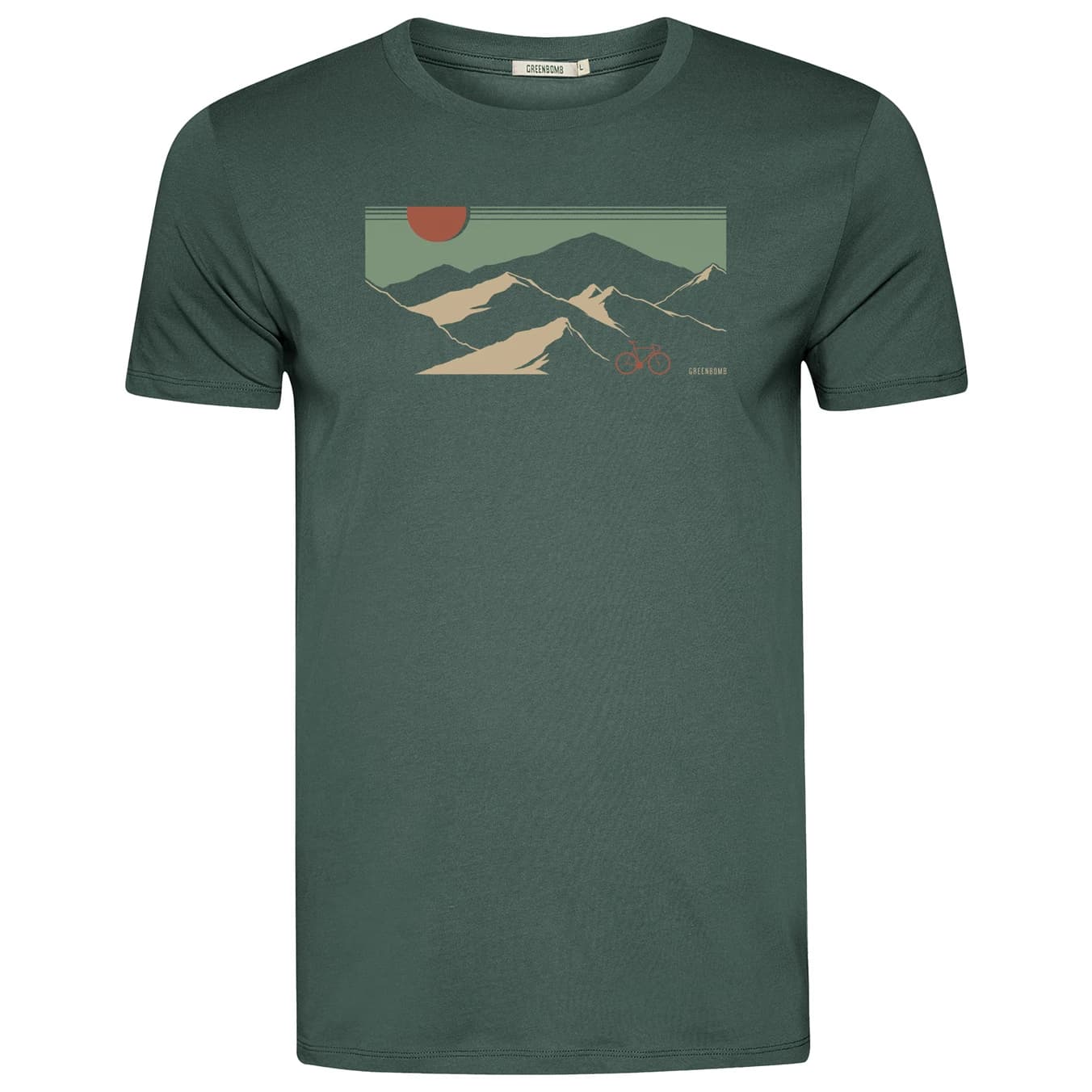 Мъжка тениска GreenBomb Mountain Tour Guide T-shirt - Night Grove