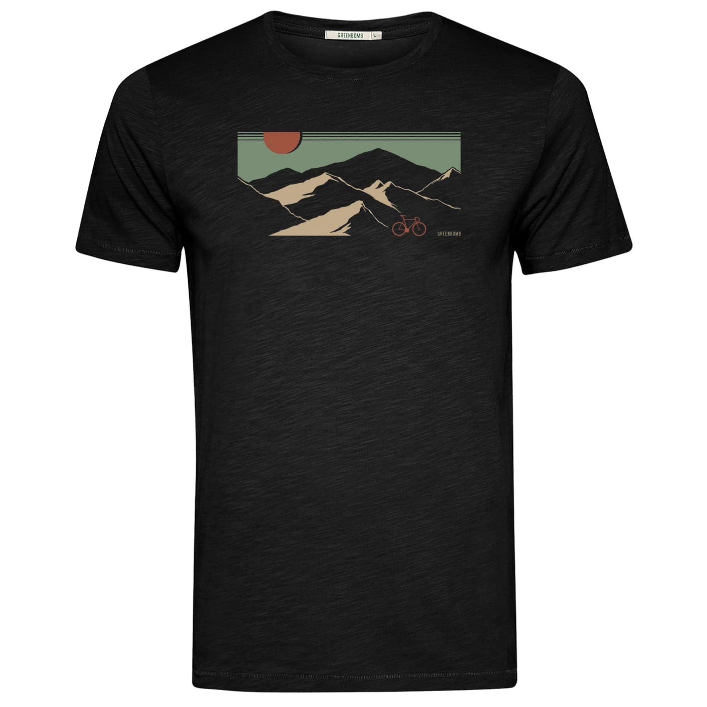 Мъжка тениска GreenBomb Mountain Tour Spice T-shirt - Black