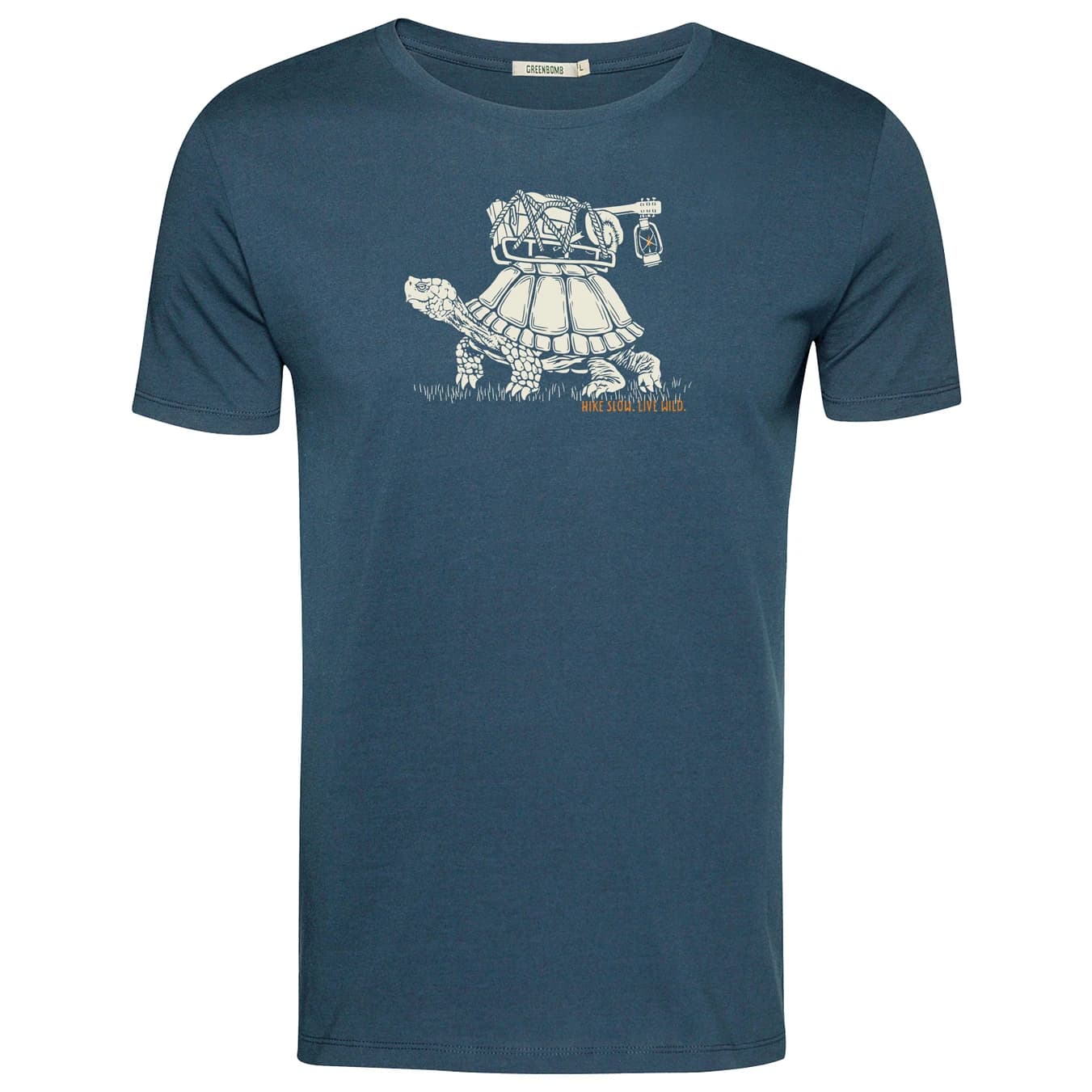 Мъжка тениска GreenBomb Turtle Walk Guide T-shirt - Blue Pine