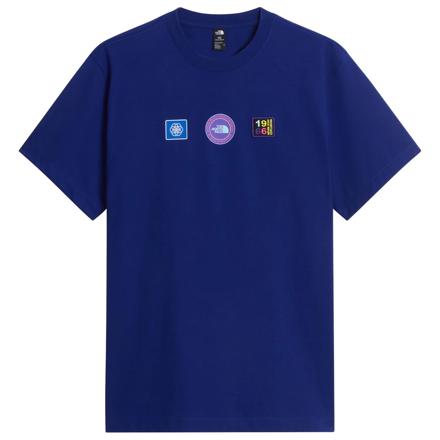 Мъжка тениска The North Face Explorer Badges RLX S/S Tee T-shirt - Bold Blue