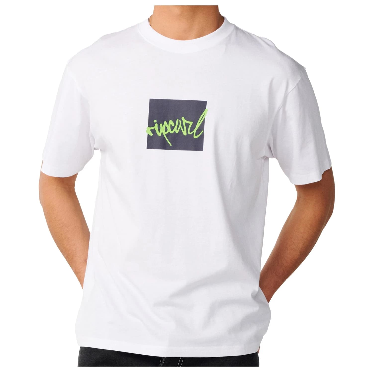 Мъжка тениска Rip Curl Rip Script Icon Tee T-shirt - White