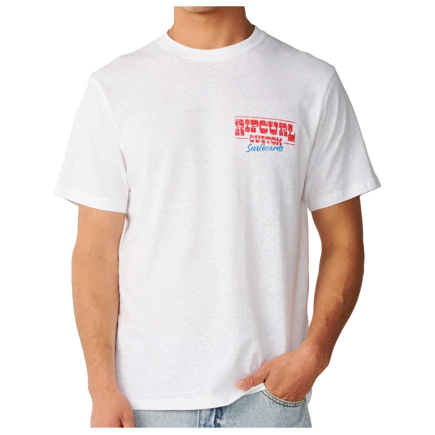 Мъжка тениска Rip Curl Shaper Address Tee Update T-shirt - White