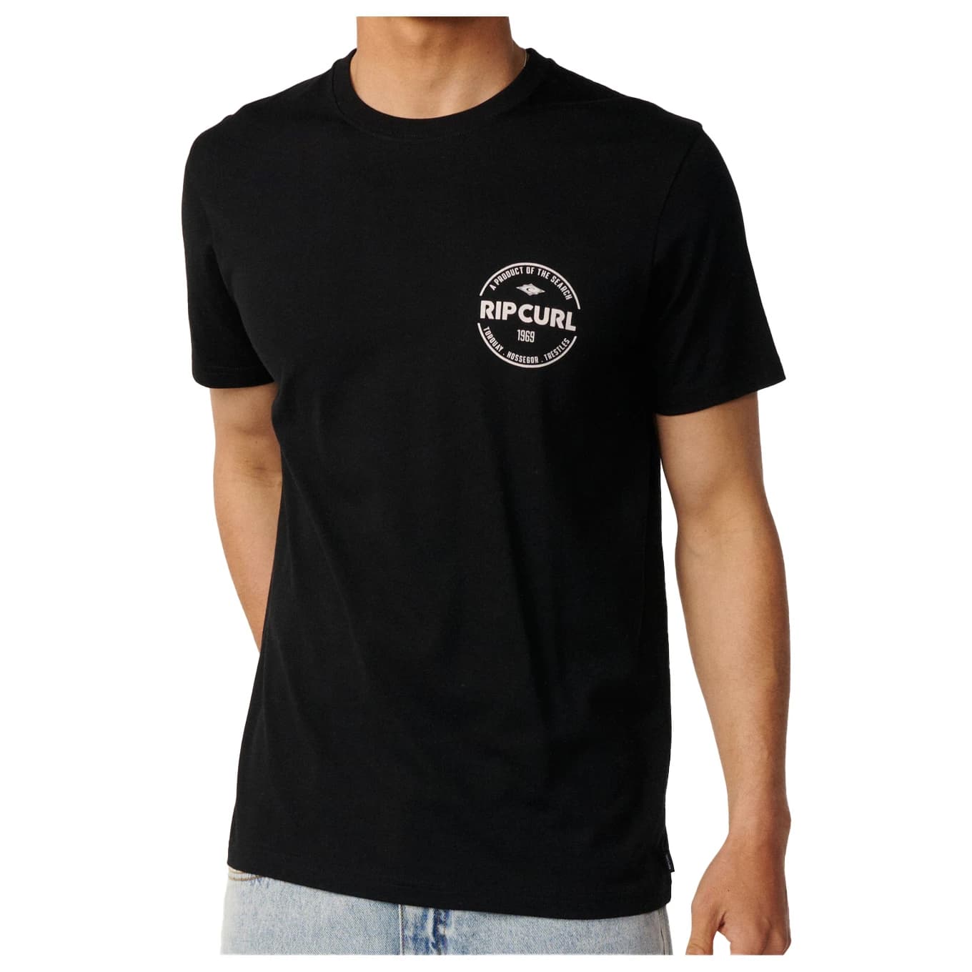 Мъжка тениска Rip Curl Staple Tee T-shirt - Black