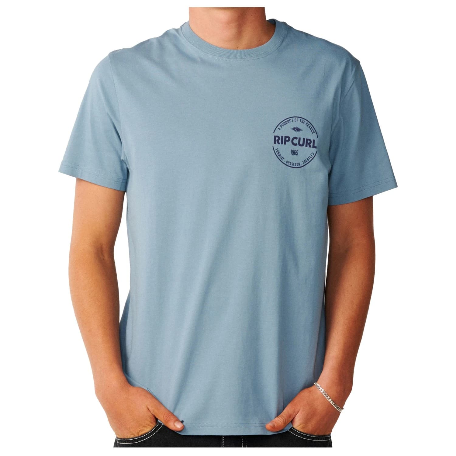 Мъжка тениска Rip Curl Staple Tee T-shirt - Citadel Blue