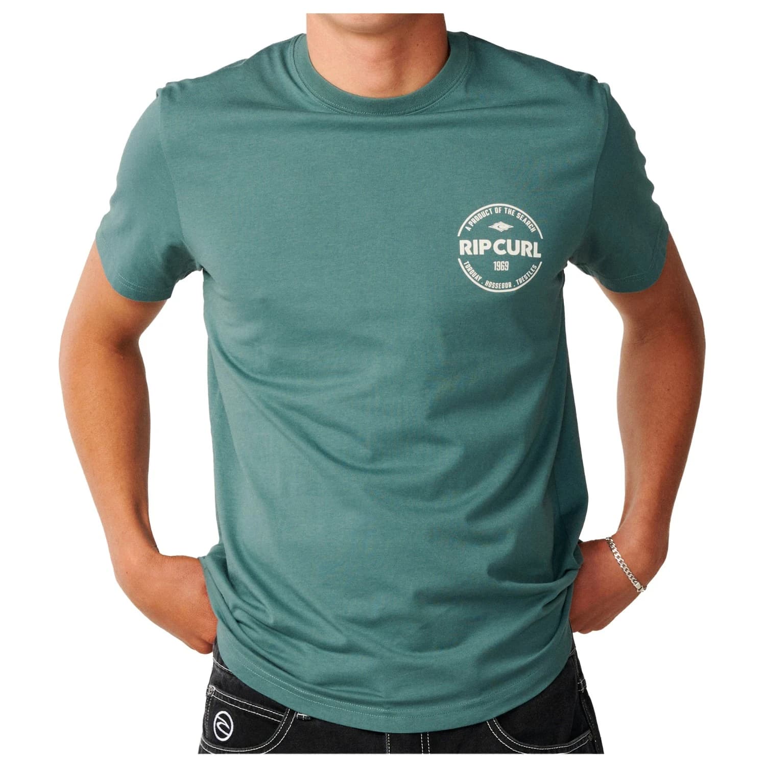 Мъжка тениска Rip Curl Staple Tee T-shirt - Muted Green