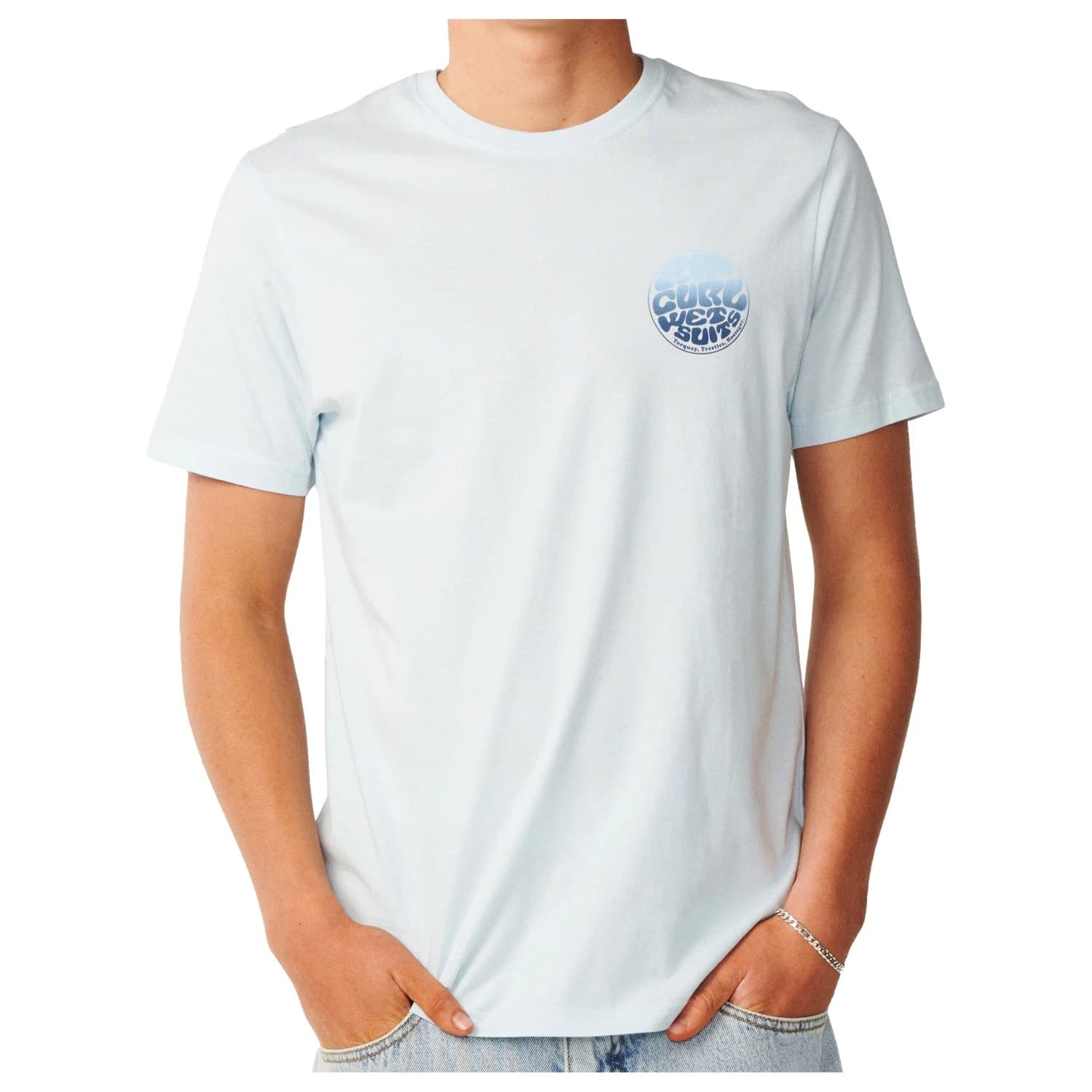 Мъжка тениска Rip Curl Wettie Passage Icon Tee T-shirt - Glacier Blue
