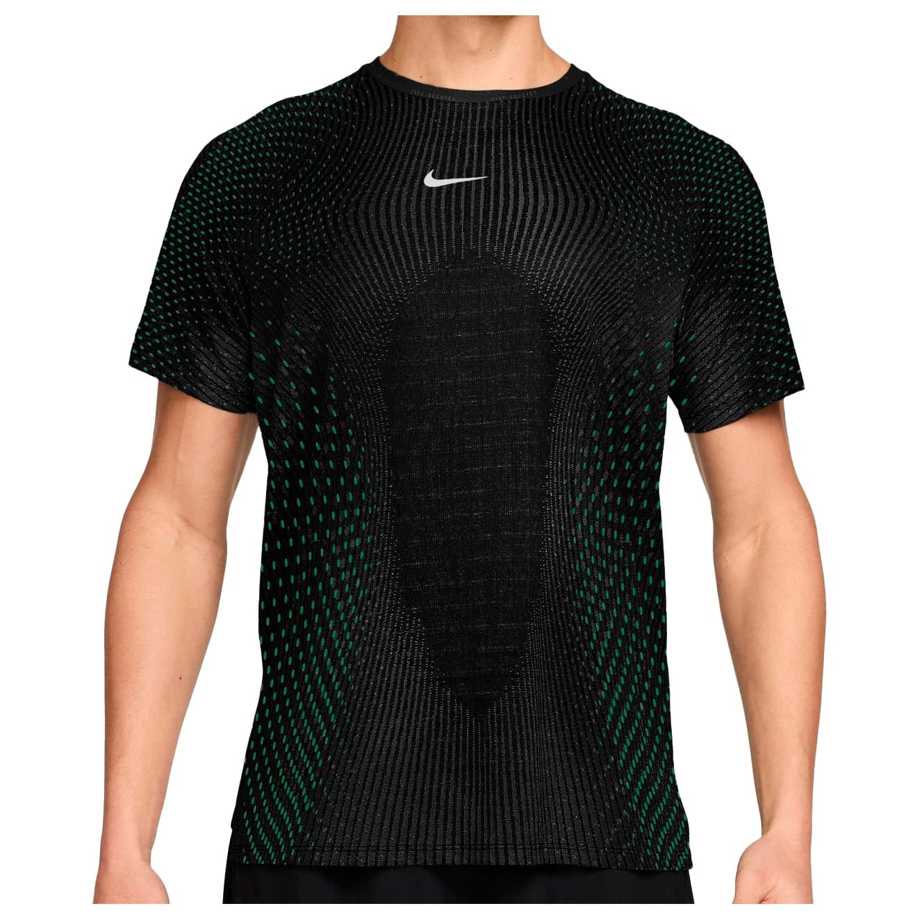 Мъжка тениска Nike AF Stride S/S Top Running shirt - Black / Voltage Green / Reflective Silver