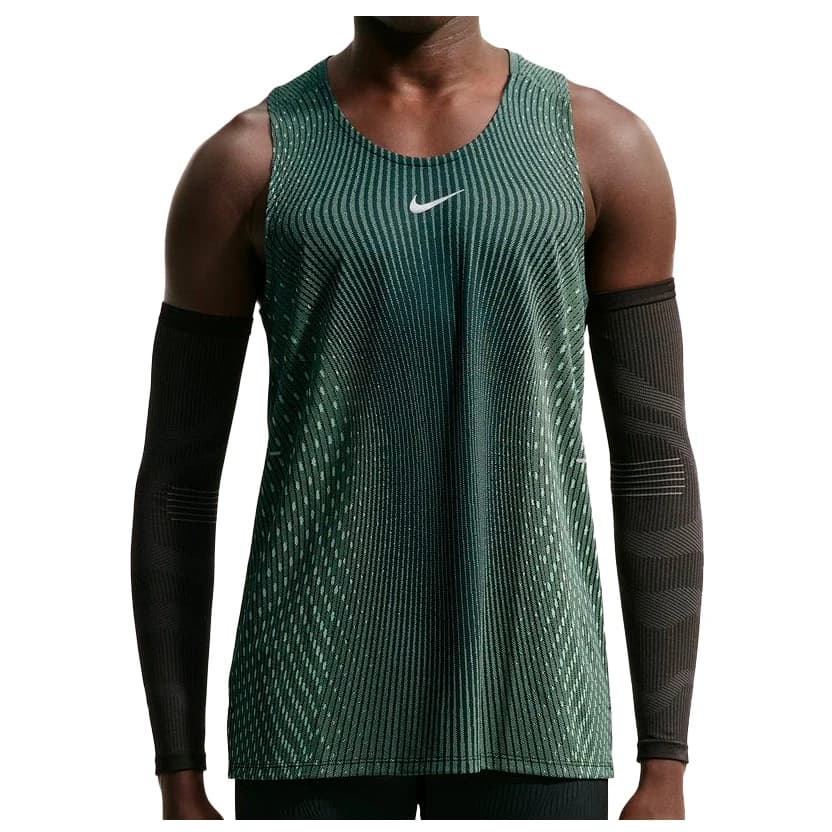 Мъжки потник с широка презрамка Nike AF Stride Tank Tank top - Black / Voltage Green / Reflective Silver