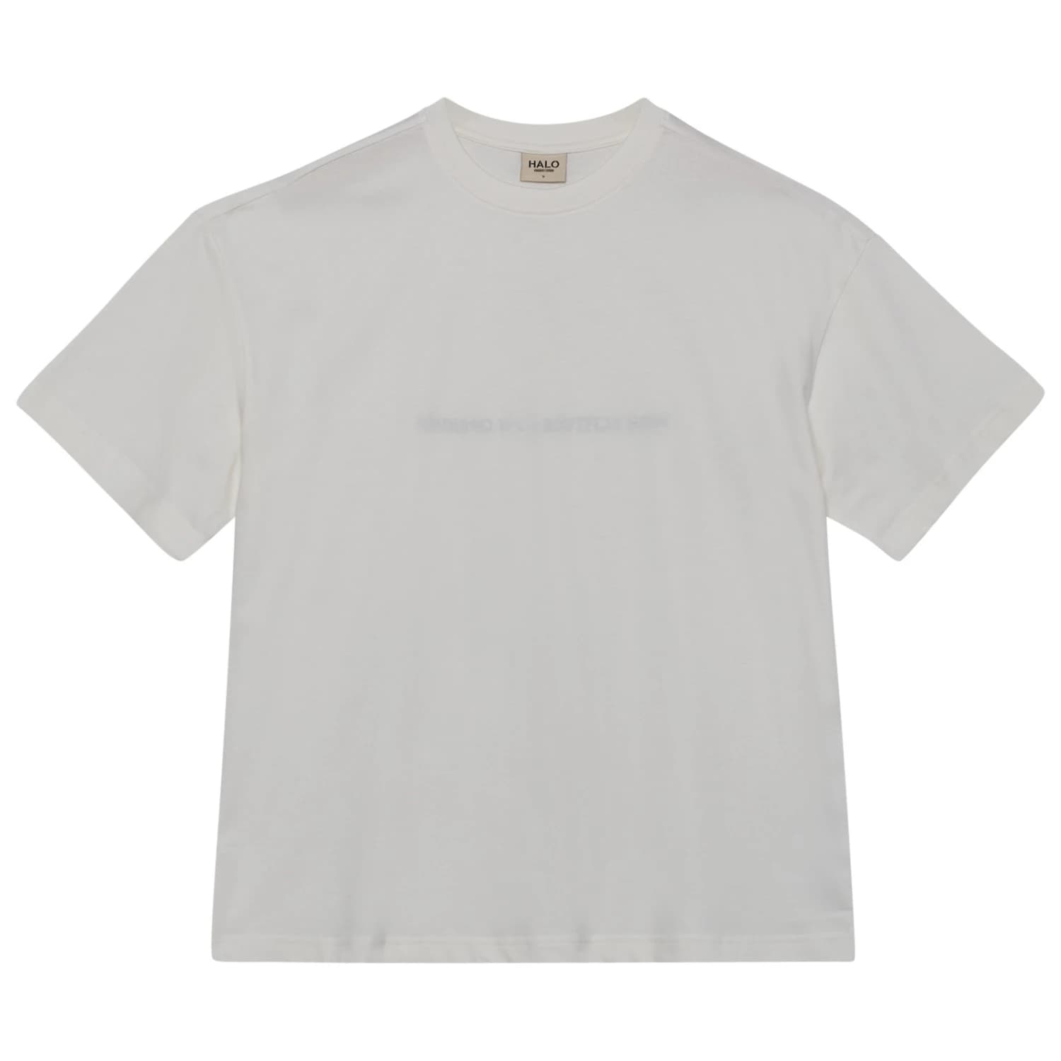 Тениска Halo Graphic Boxy T-Shirt - Marshmallow / Wild Lime