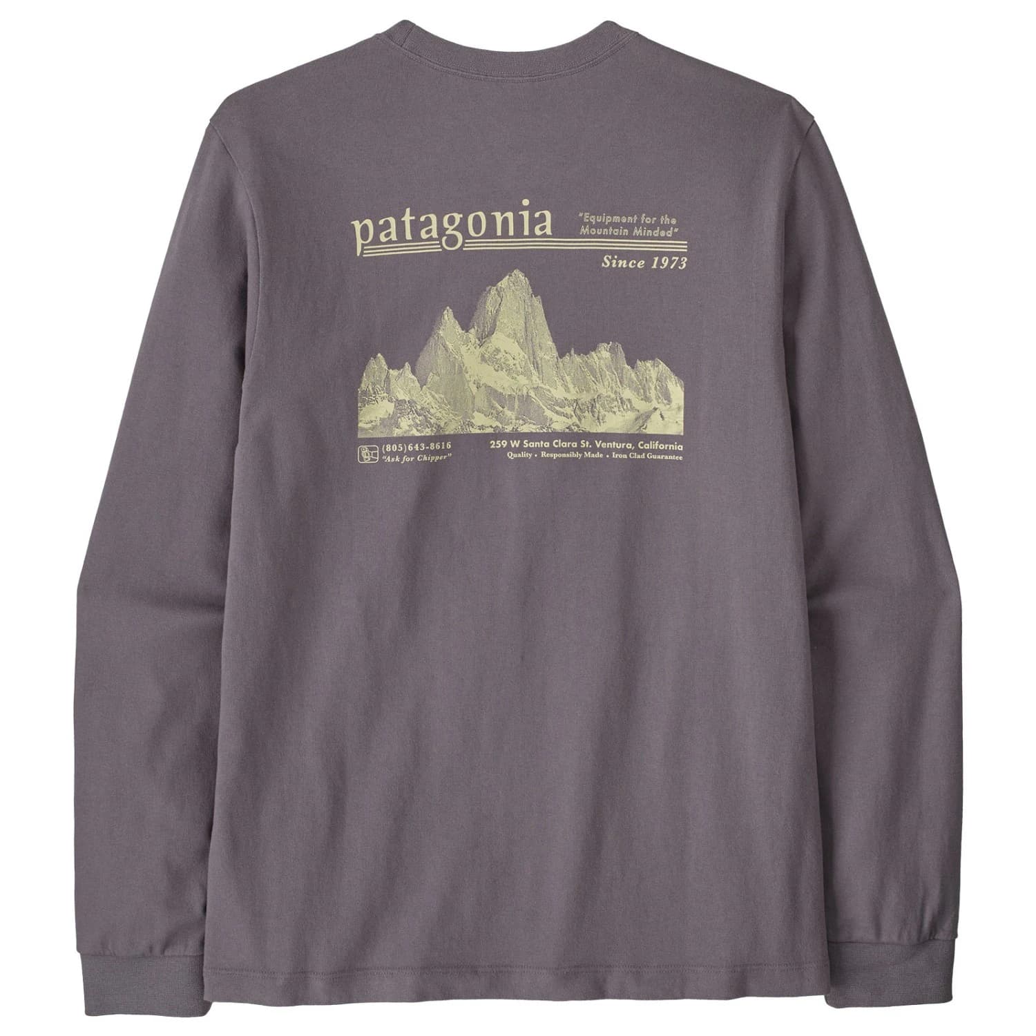 Мъжка блуза с дълъг ръкав Patagonia L/S MW Hut Tripper Skyline T-Shirt Longsleeve - May Grey