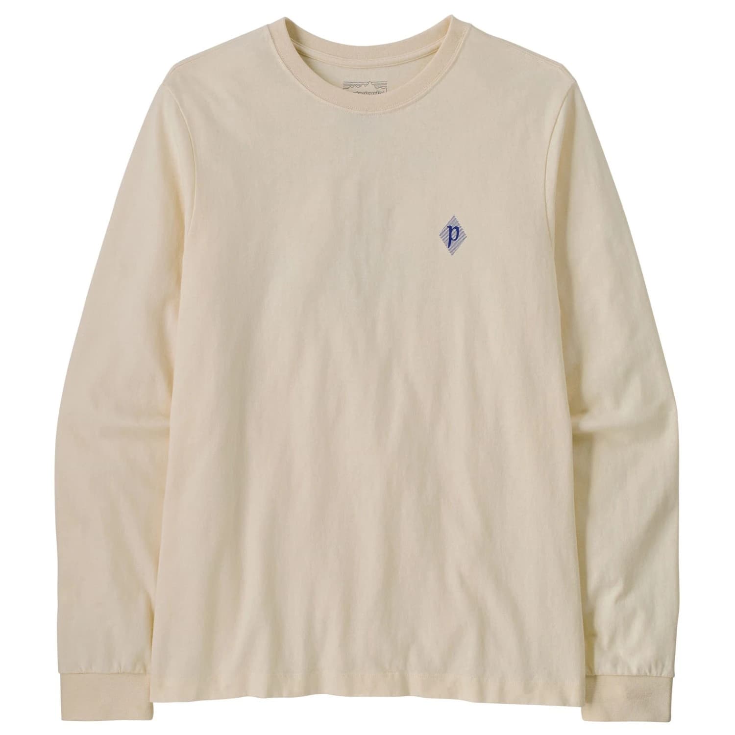 Блуза с дълъг ръкав Patagonia L/S MW Hut Tripper Skyline T-Shirt Longsleeve - Undyed Natural