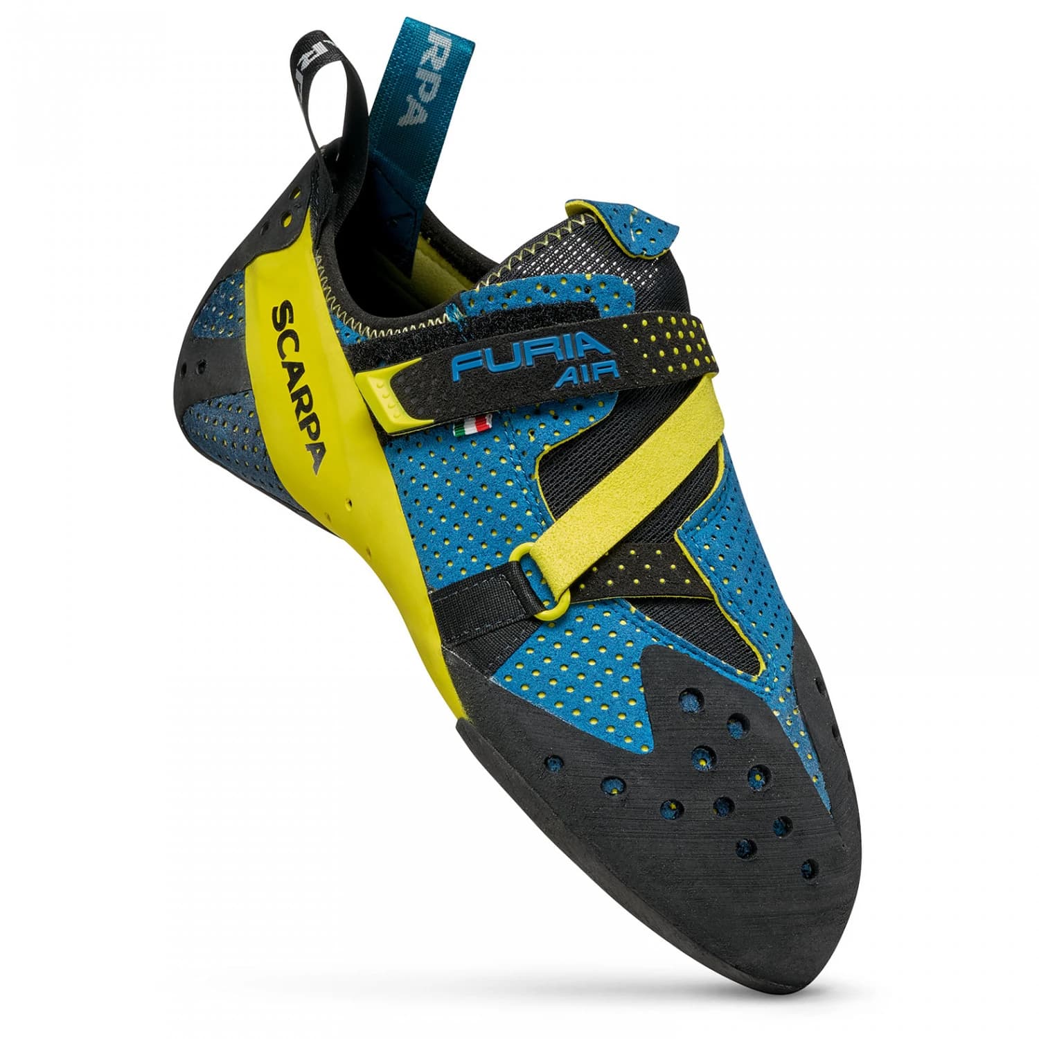 Обувки с велкро Scarpa Furia Air Climbing shoes - Baltic Blue / Yellow