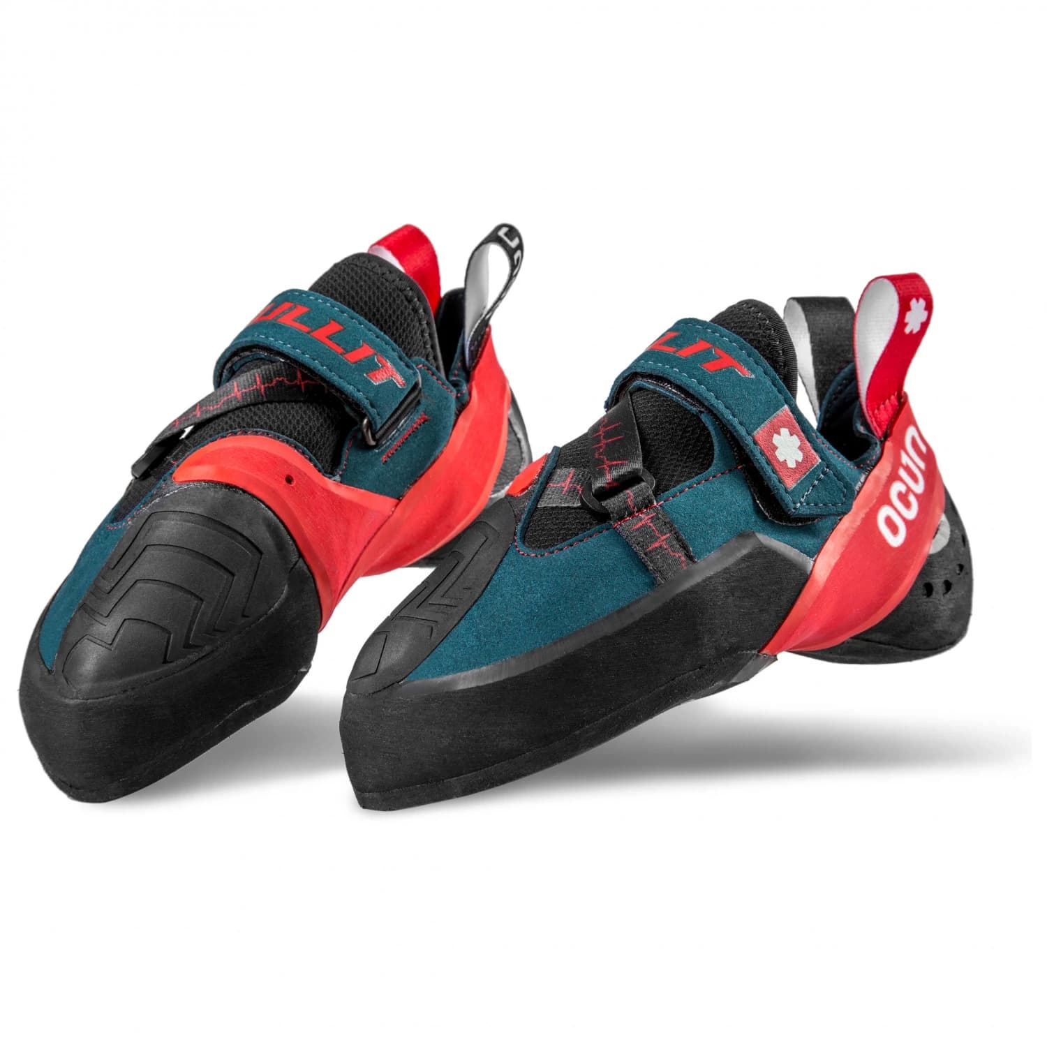 Обувки с велкро Ocun Bullit Climbing shoes - Petrol / Red