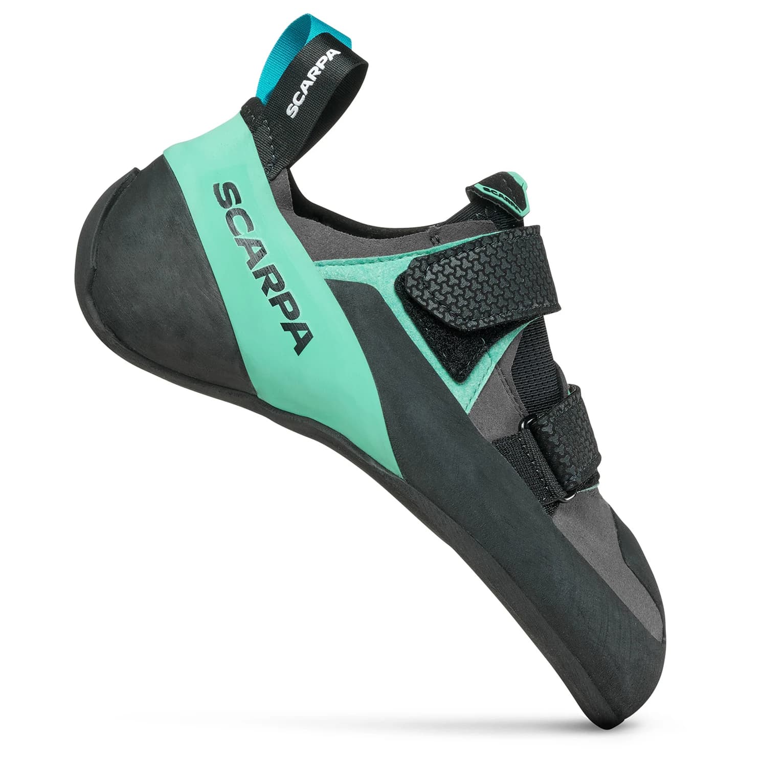 Обувки с велкро Scarpa Arpia V Low Volume Climbing shoes - Shark / Aqua